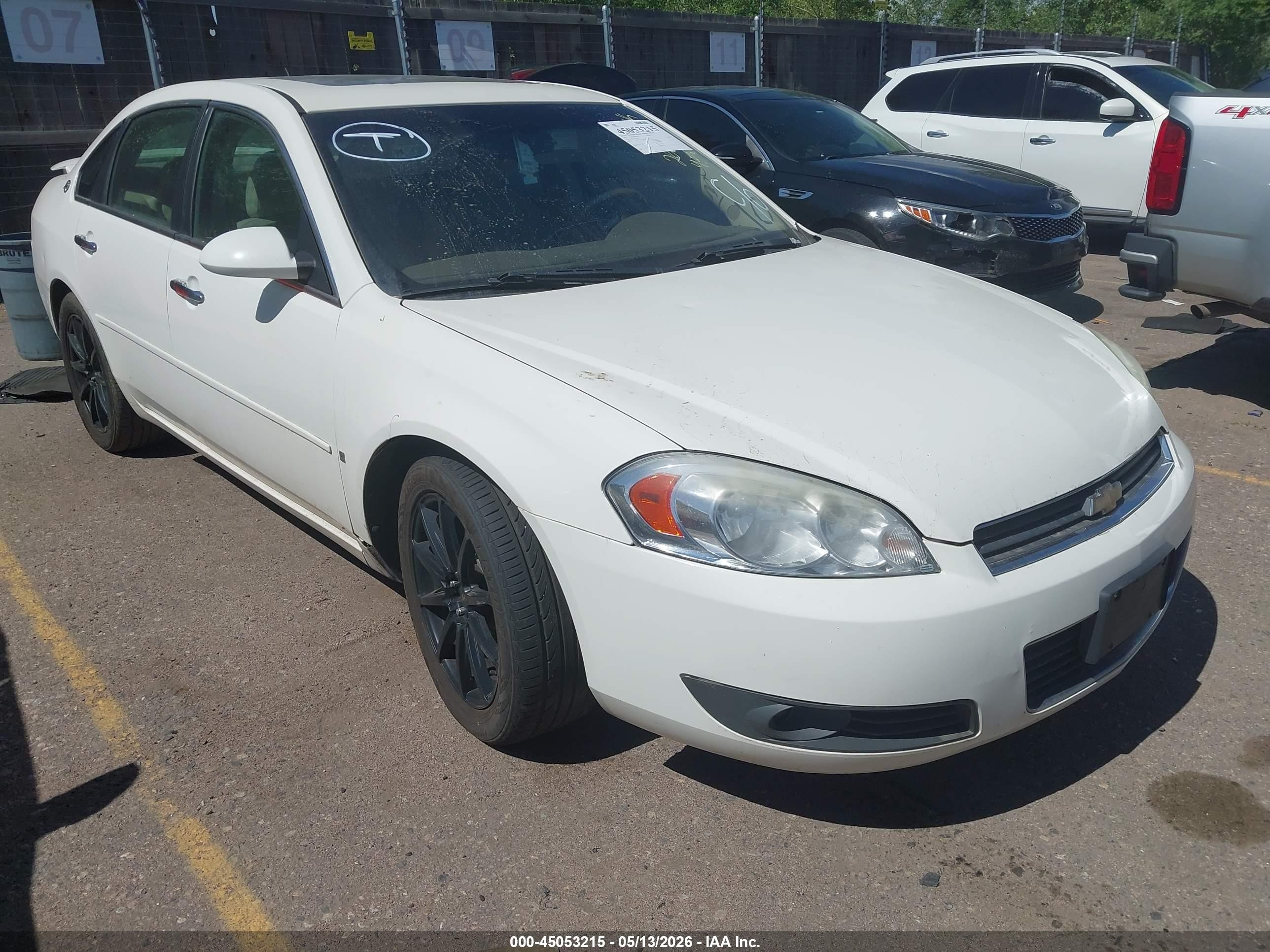 2008 Chevrolet Impala Ltz White vin: 2G1WU583181266730