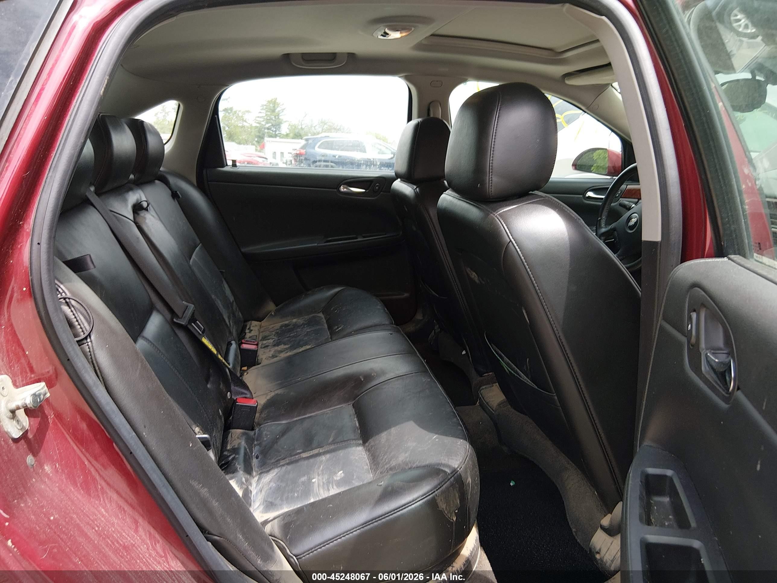 2008 Chevrolet Impala Ltz Red vin: 2G1WU583481340447