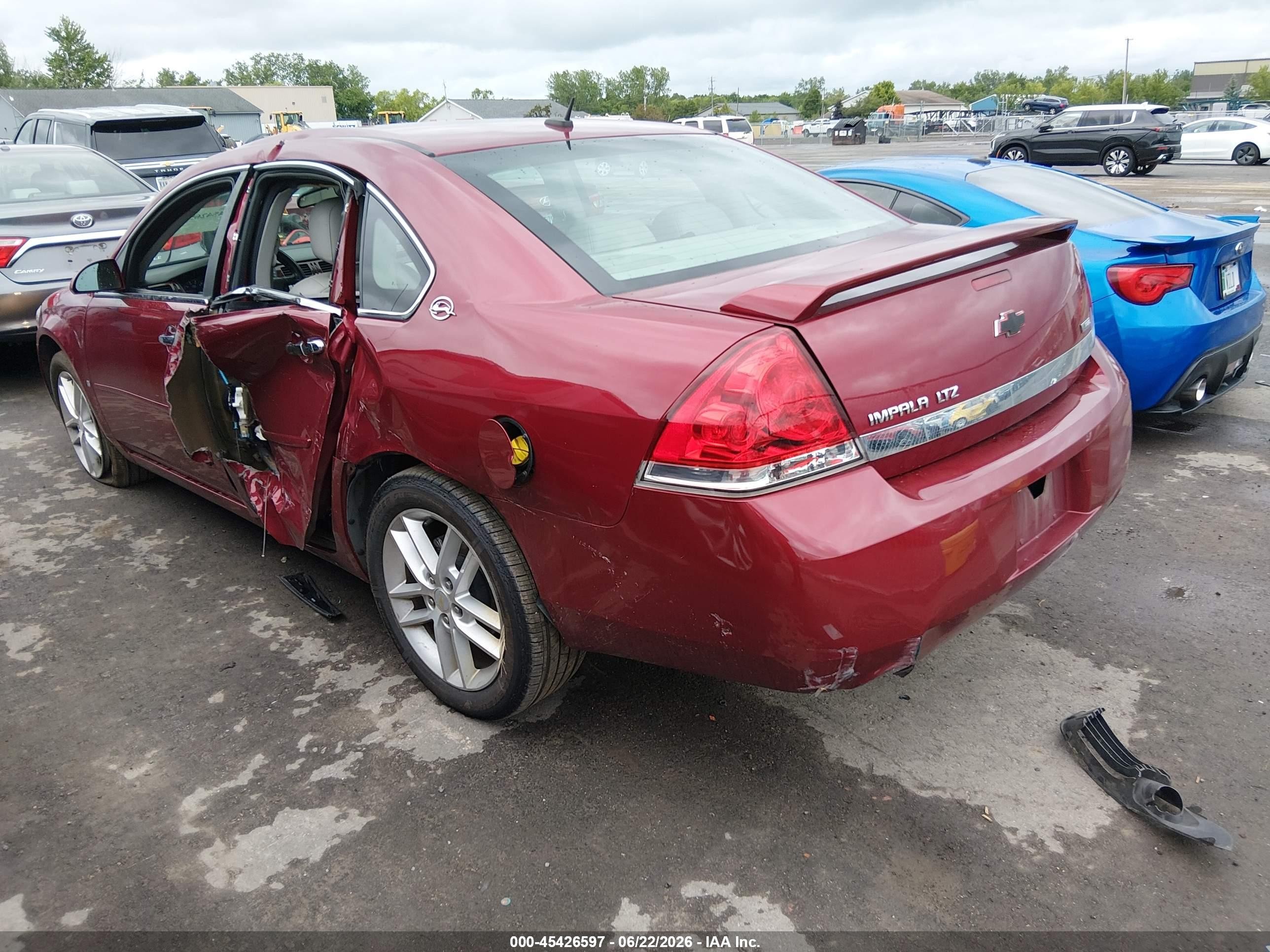 2008 Chevrolet Impala Ltz Красный vin: 2G1WU583681202411