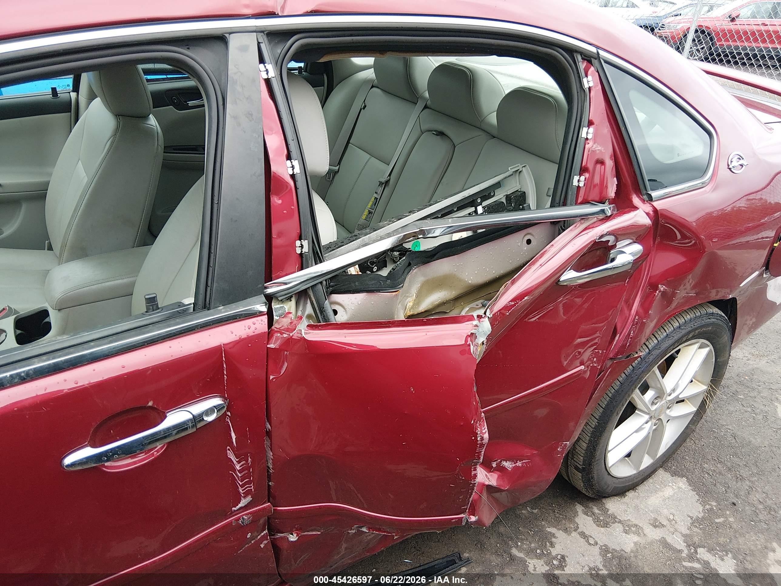 2008 Chevrolet Impala Ltz Красный vin: 2G1WU583681202411