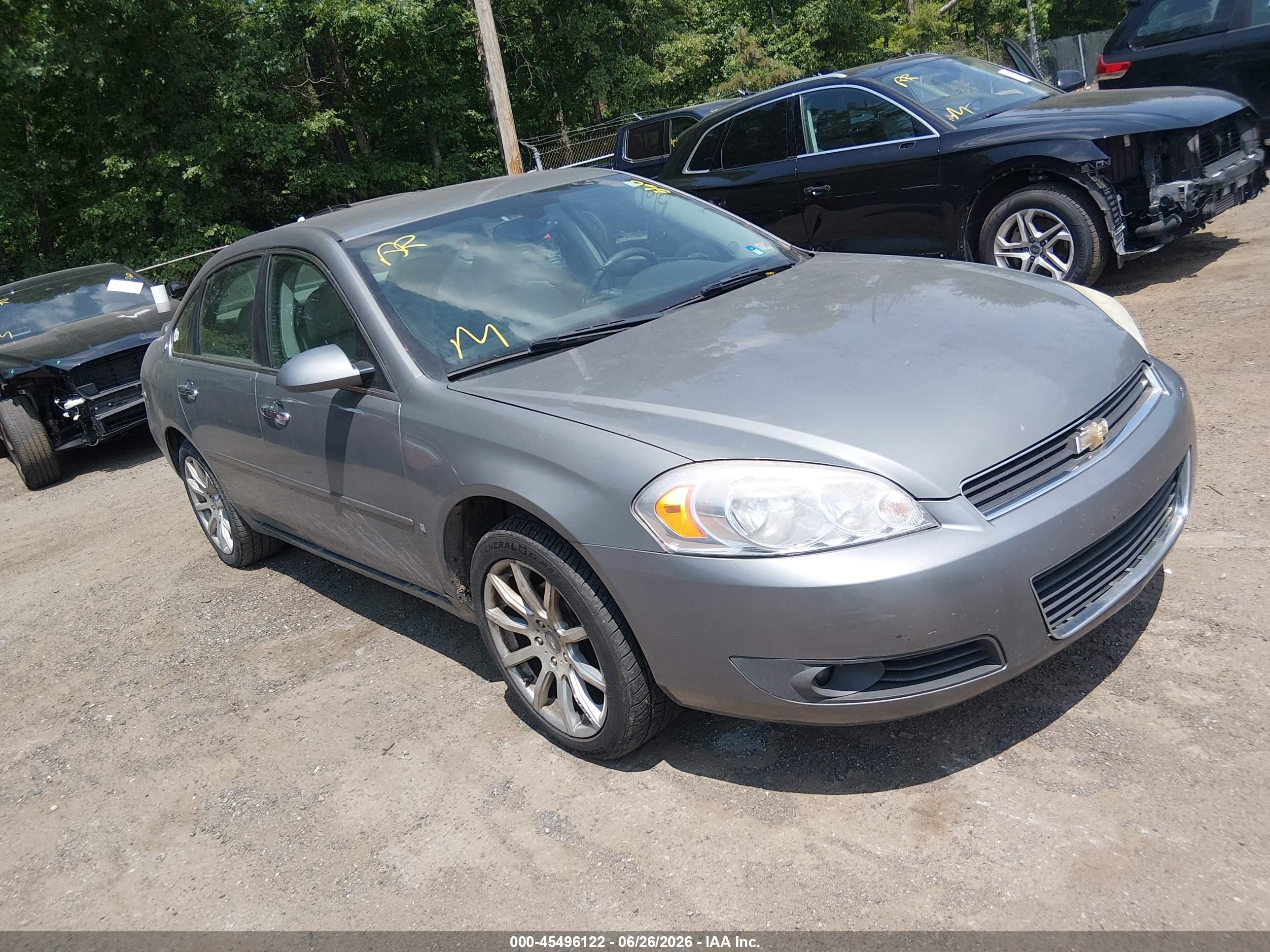 2008 Chevrolet Impala Ltz Серебряный vin: 2G1WU583689225544
