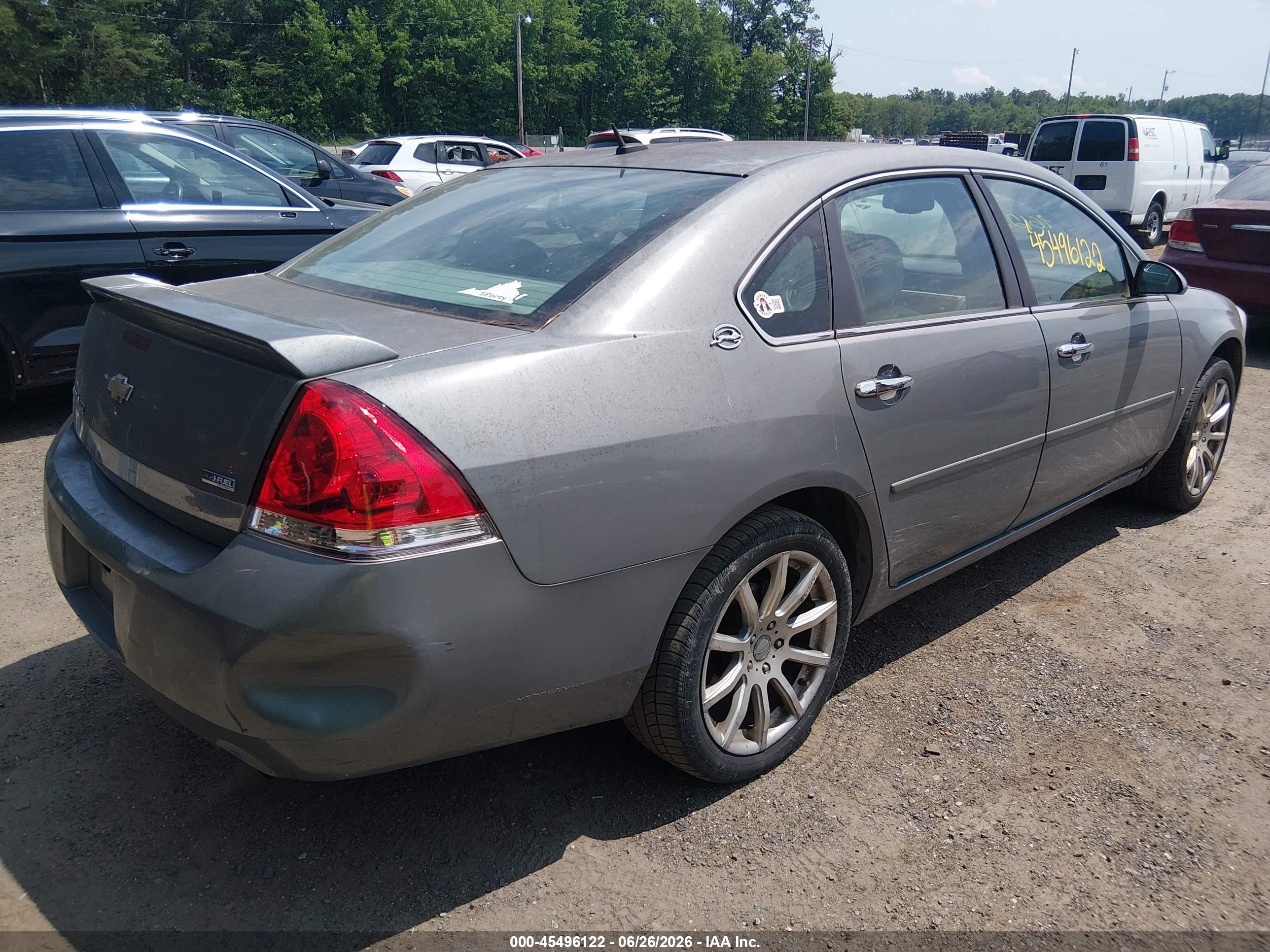 2008 Chevrolet Impala Ltz Серебряный vin: 2G1WU583689225544