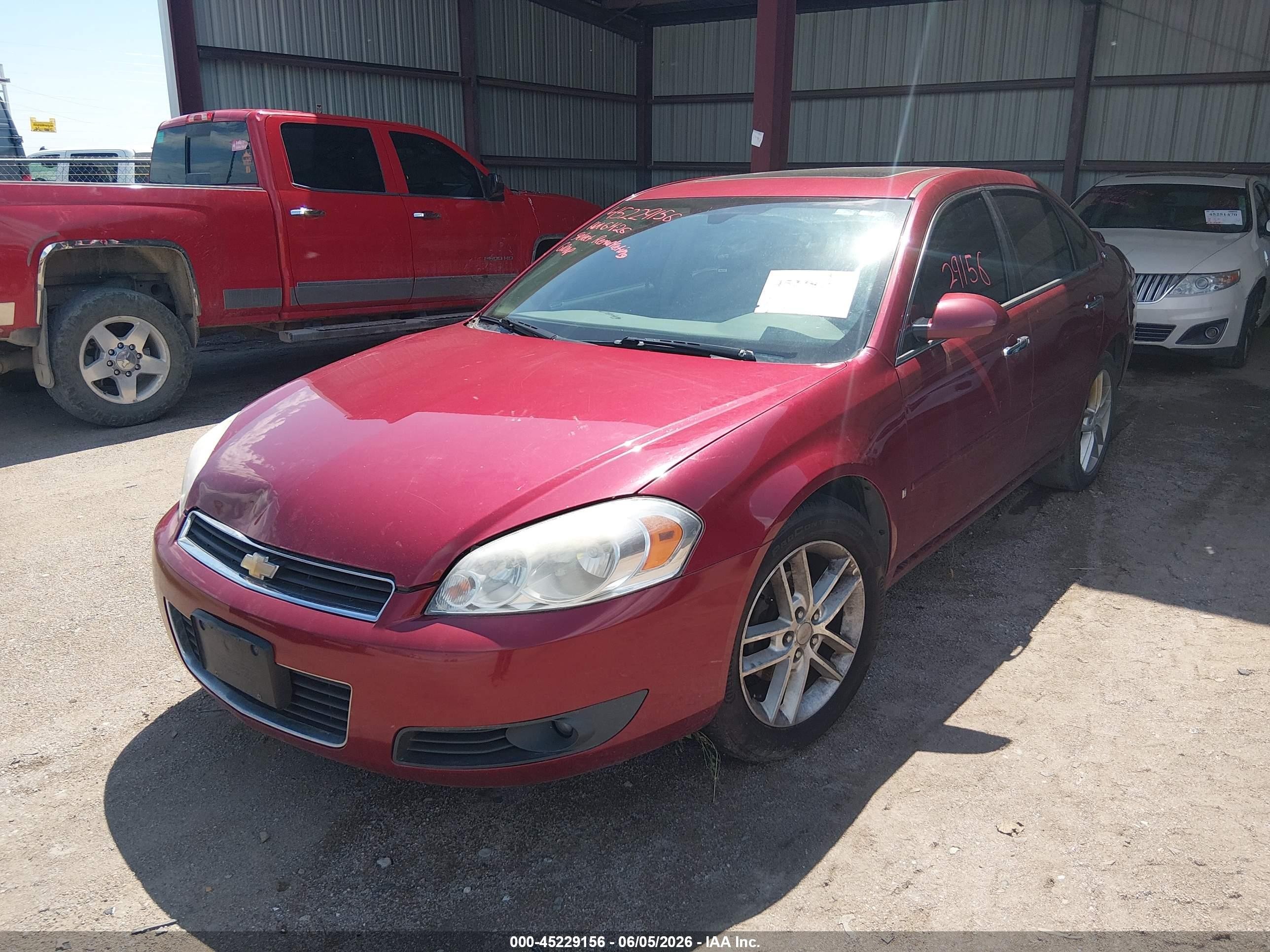 2008 Chevrolet Impala Ltz Красный vin: 2G1WU583789223463