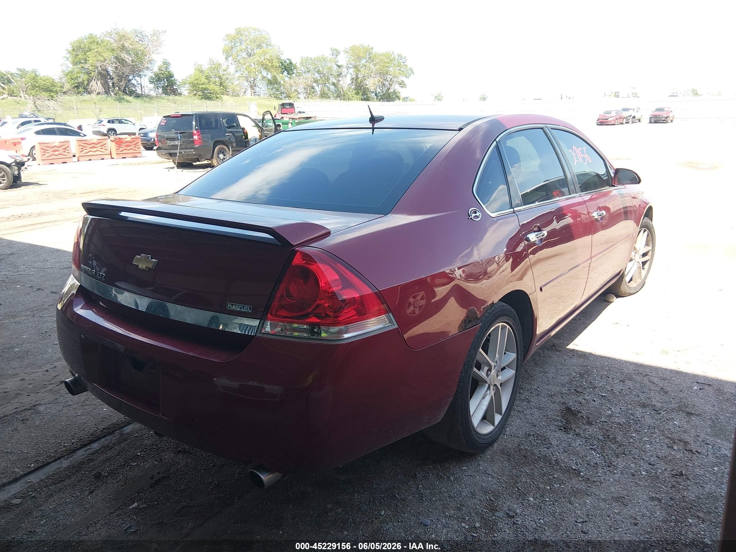 2008 Chevrolet Impala Ltz Красный vin: 2G1WU583789223463