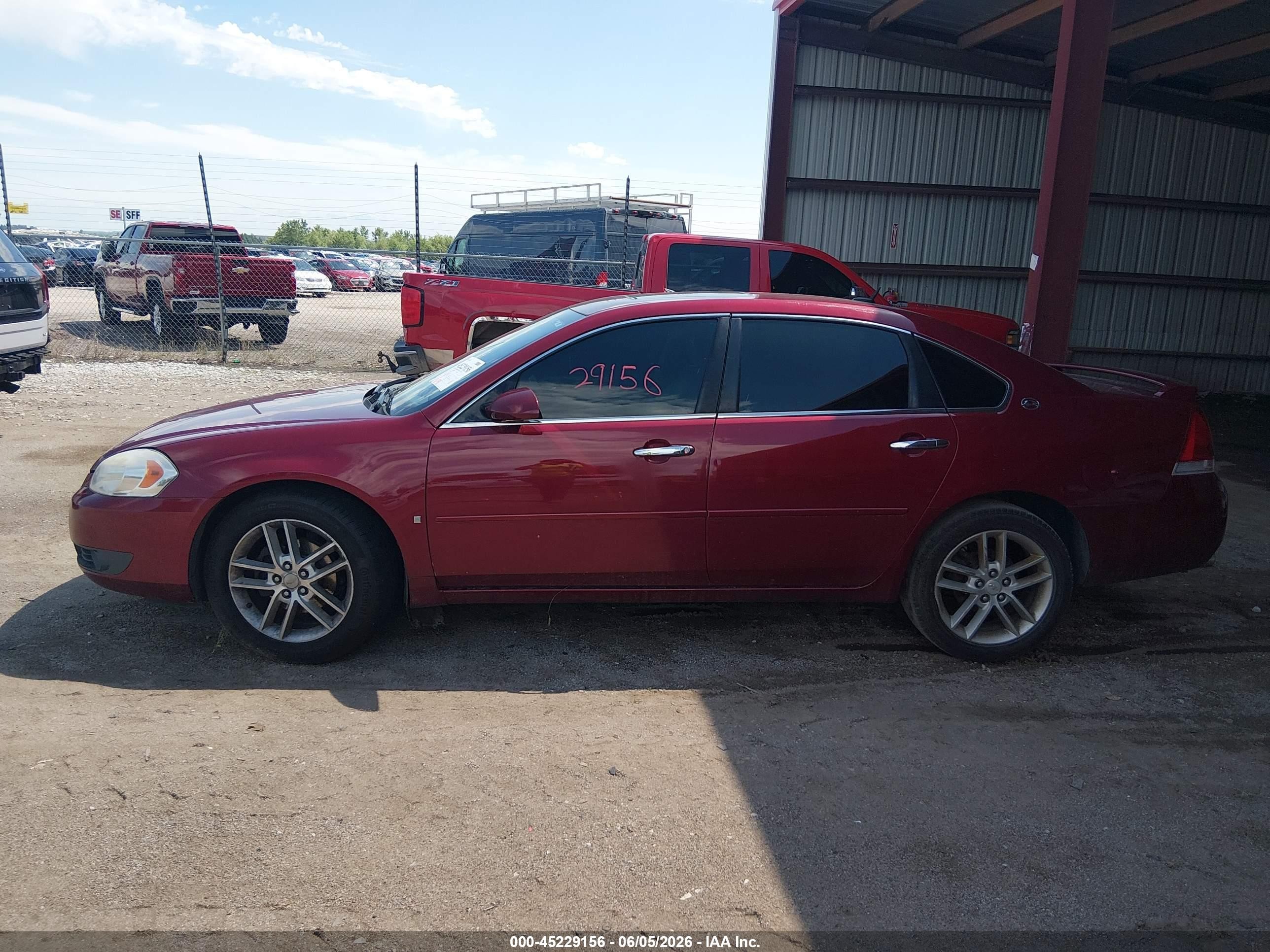2008 Chevrolet Impala Ltz Красный vin: 2G1WU583789223463
