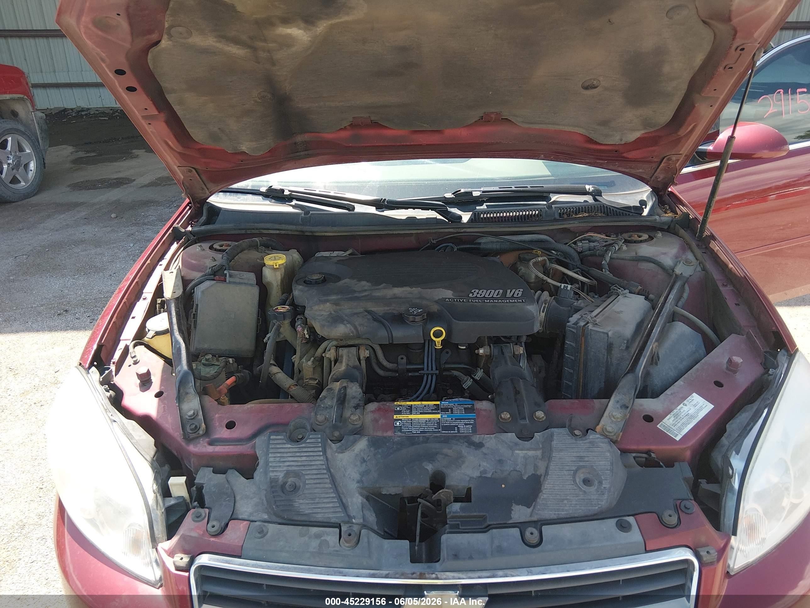 2008 Chevrolet Impala Ltz Красный vin: 2G1WU583789223463