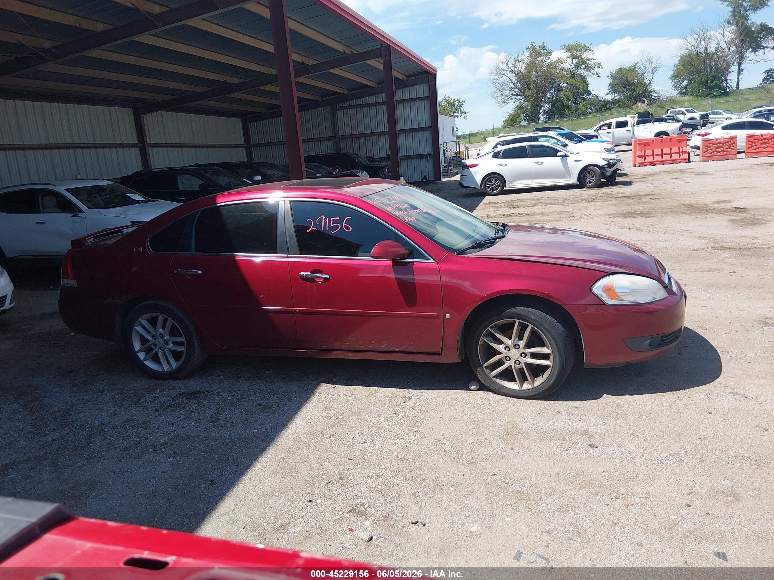 2008 Chevrolet Impala Ltz Красный vin: 2G1WU583789223463