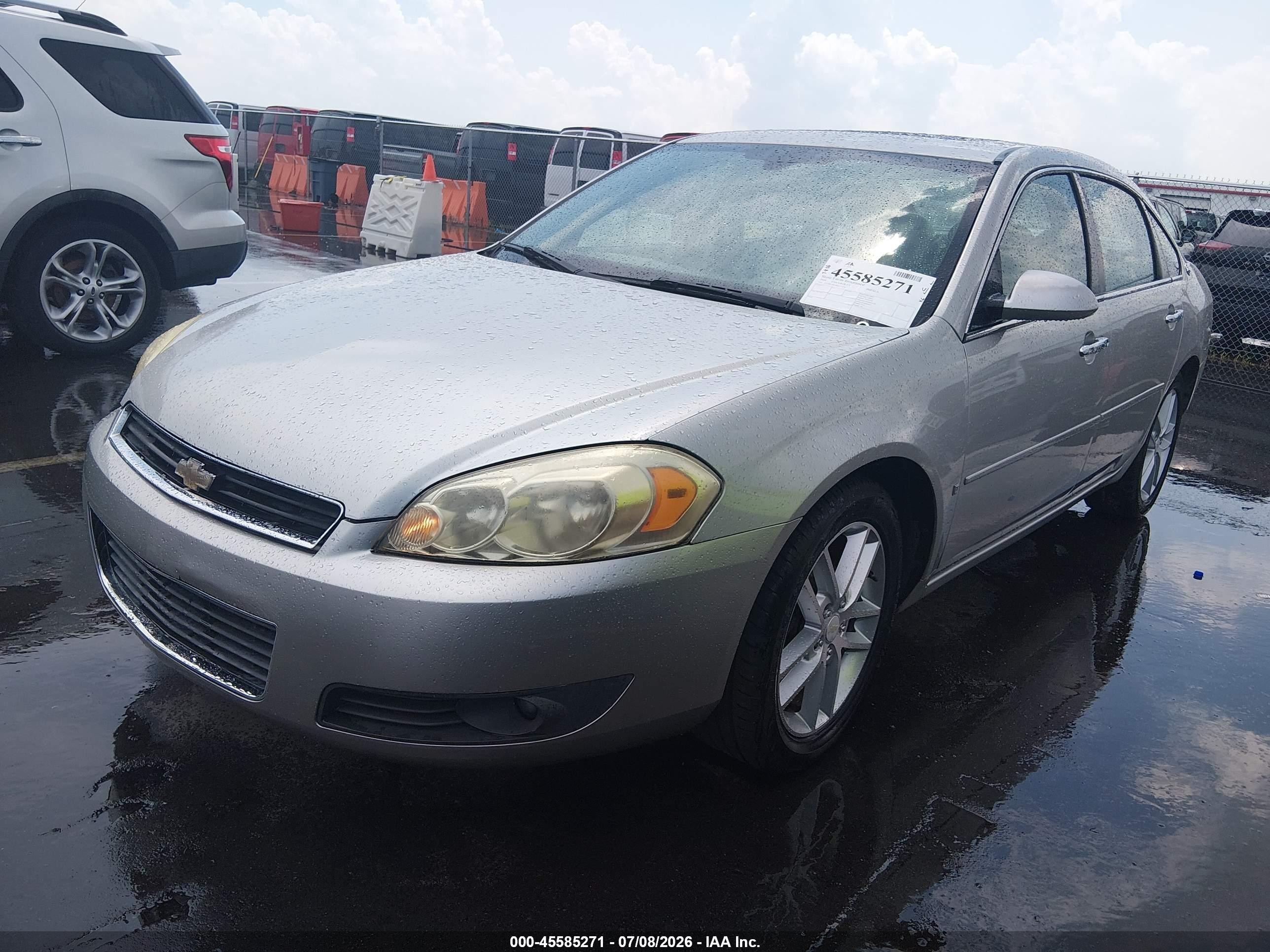 2008 Chevrolet Impala Ltz Silver vin: 2G1WU583889231474