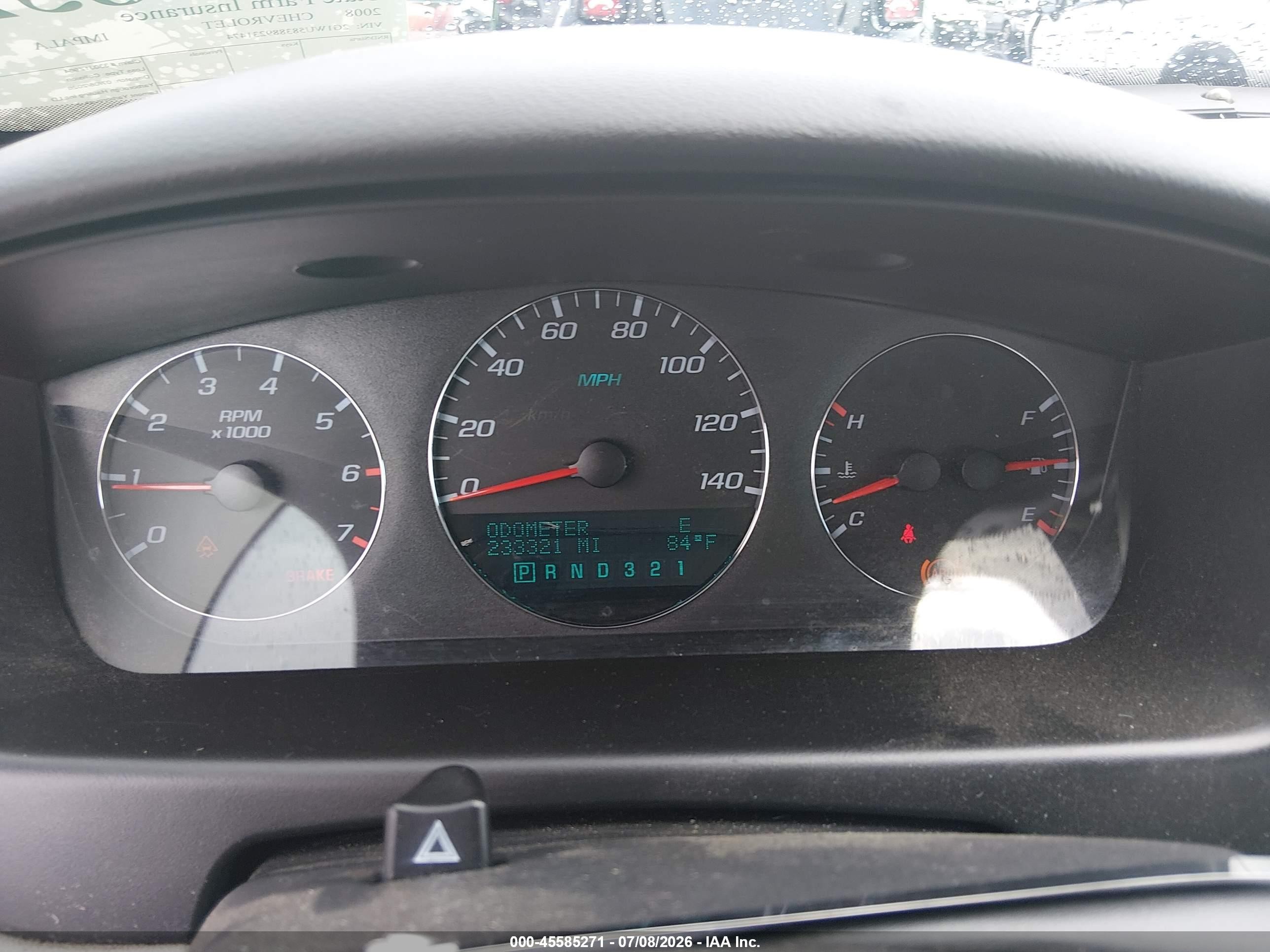 2008 Chevrolet Impala Ltz Silver vin: 2G1WU583889231474