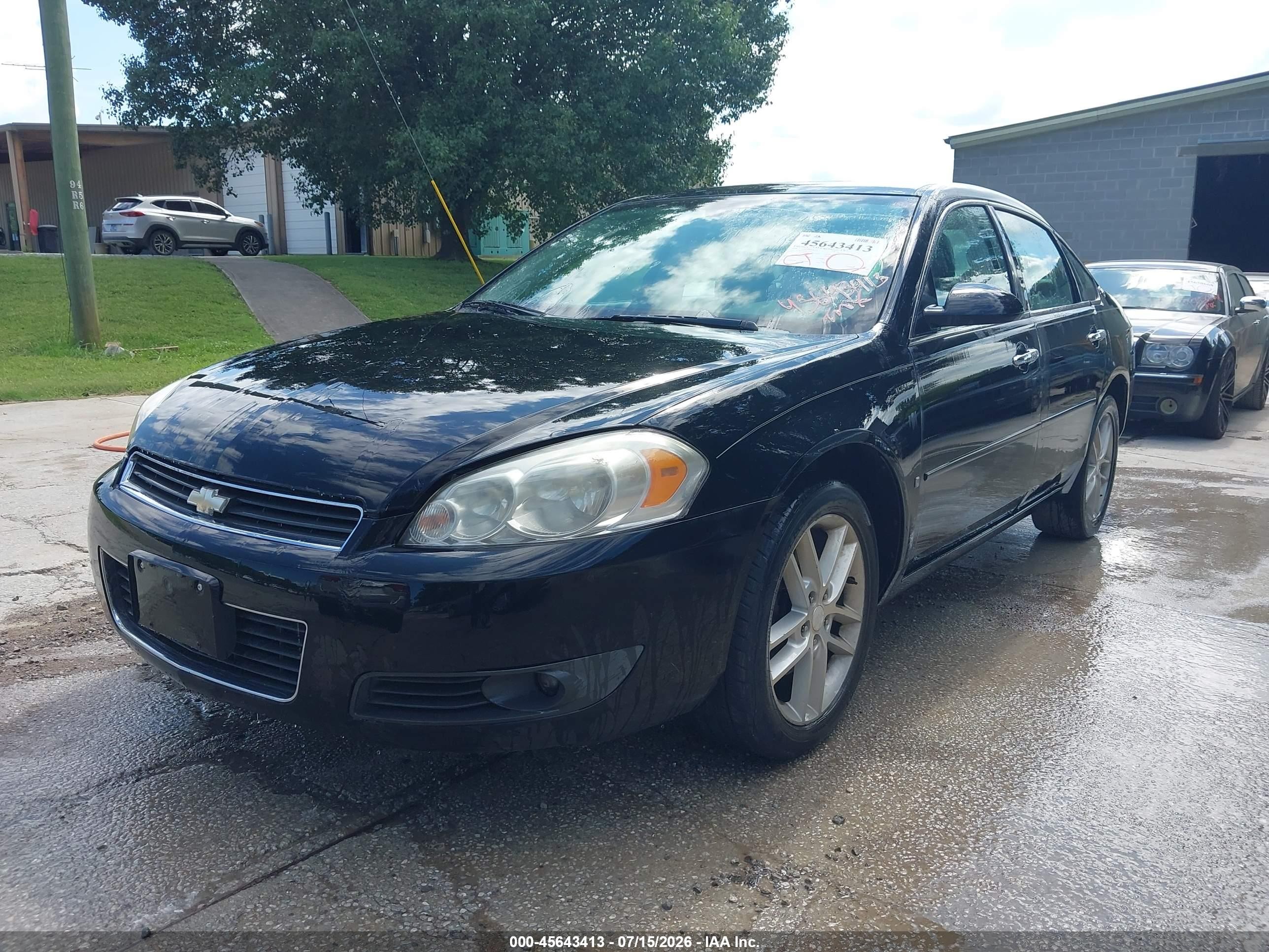 2008 Chevrolet Impala Ltz Black vin: 2G1WU583989183919