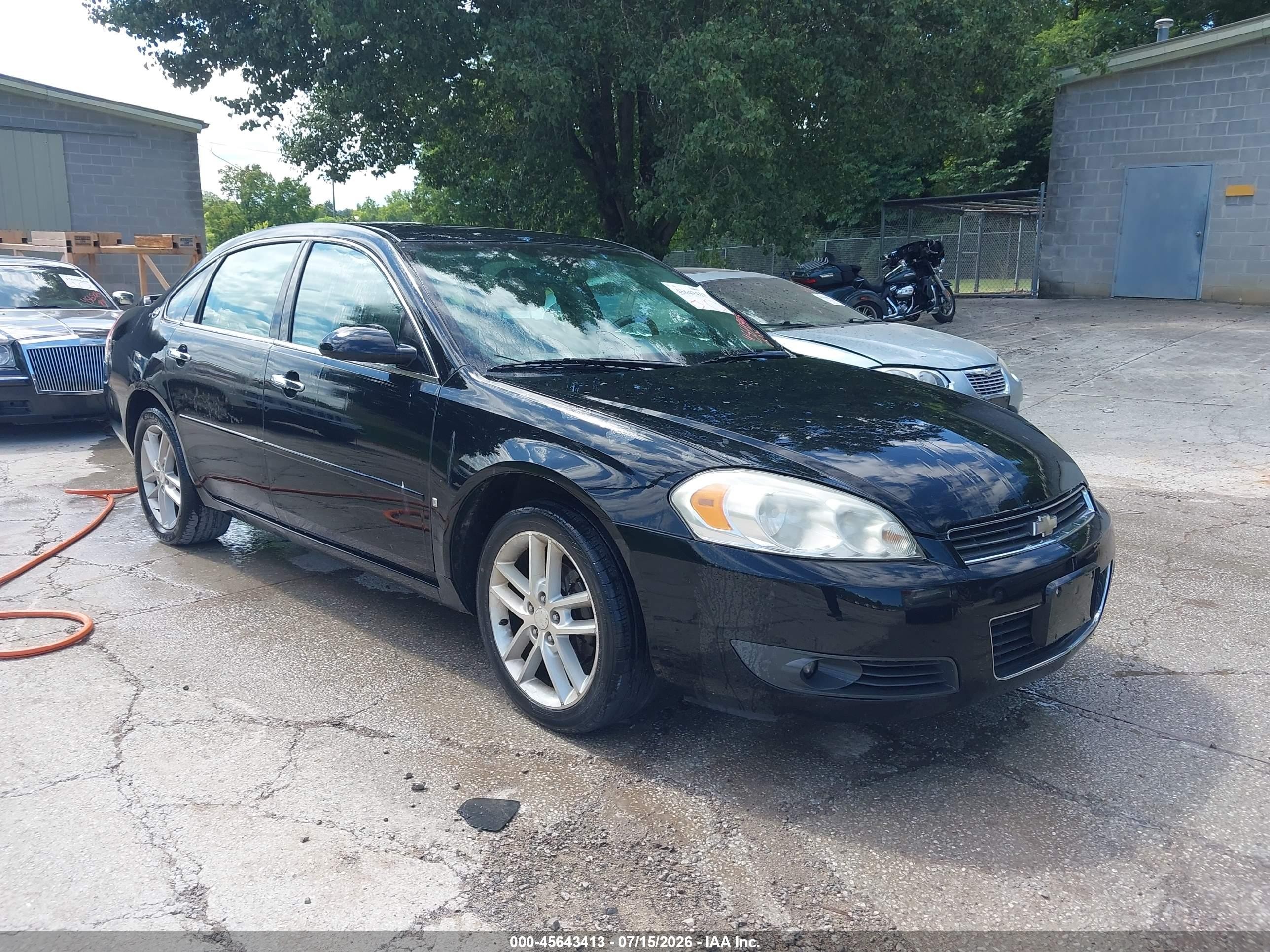 2008 Chevrolet Impala Ltz Black vin: 2G1WU583989183919