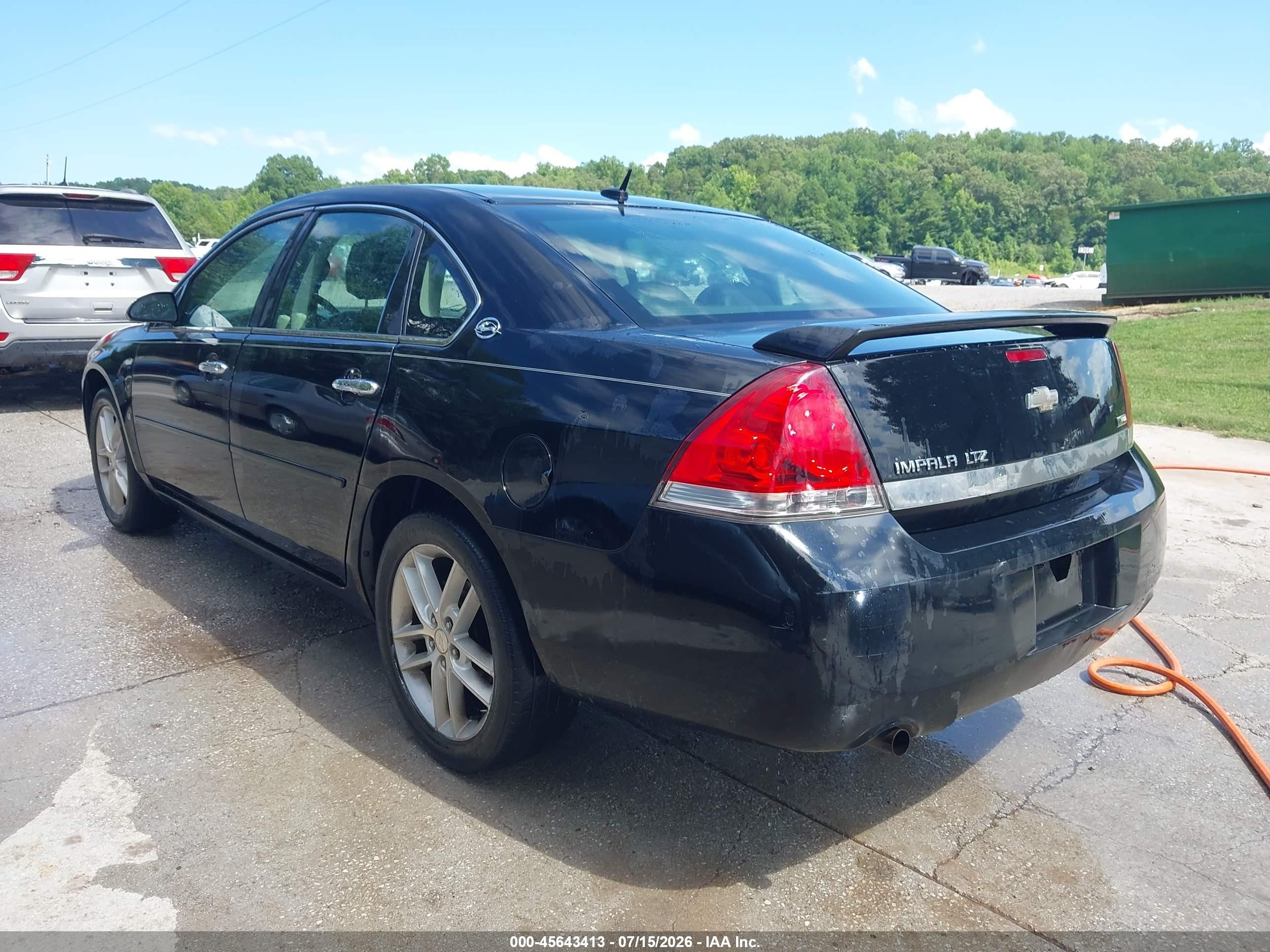 2008 Chevrolet Impala Ltz Black vin: 2G1WU583989183919