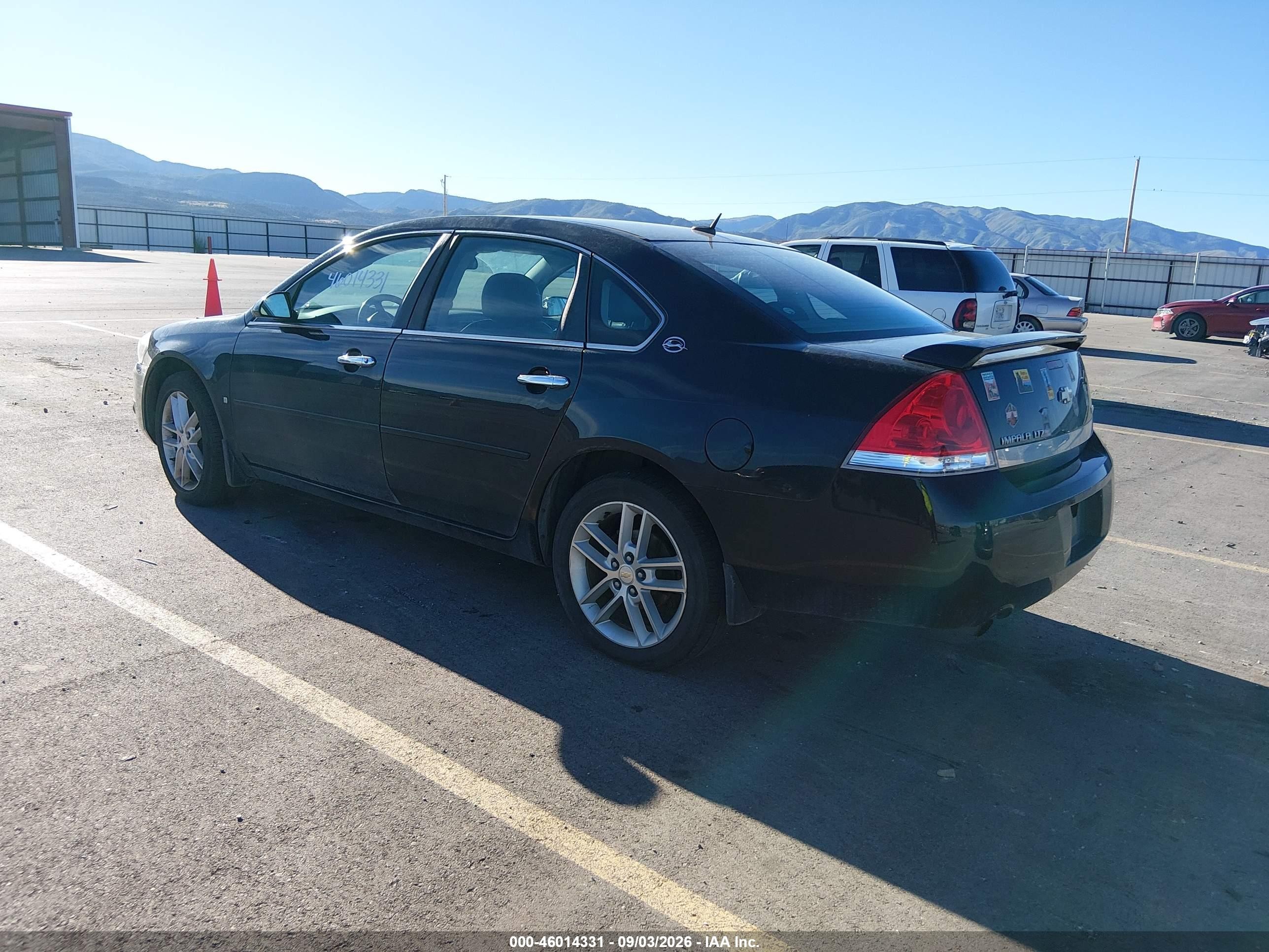 2008 Chevrolet Impala Ltz Black vin: 2G1WU583X89256280