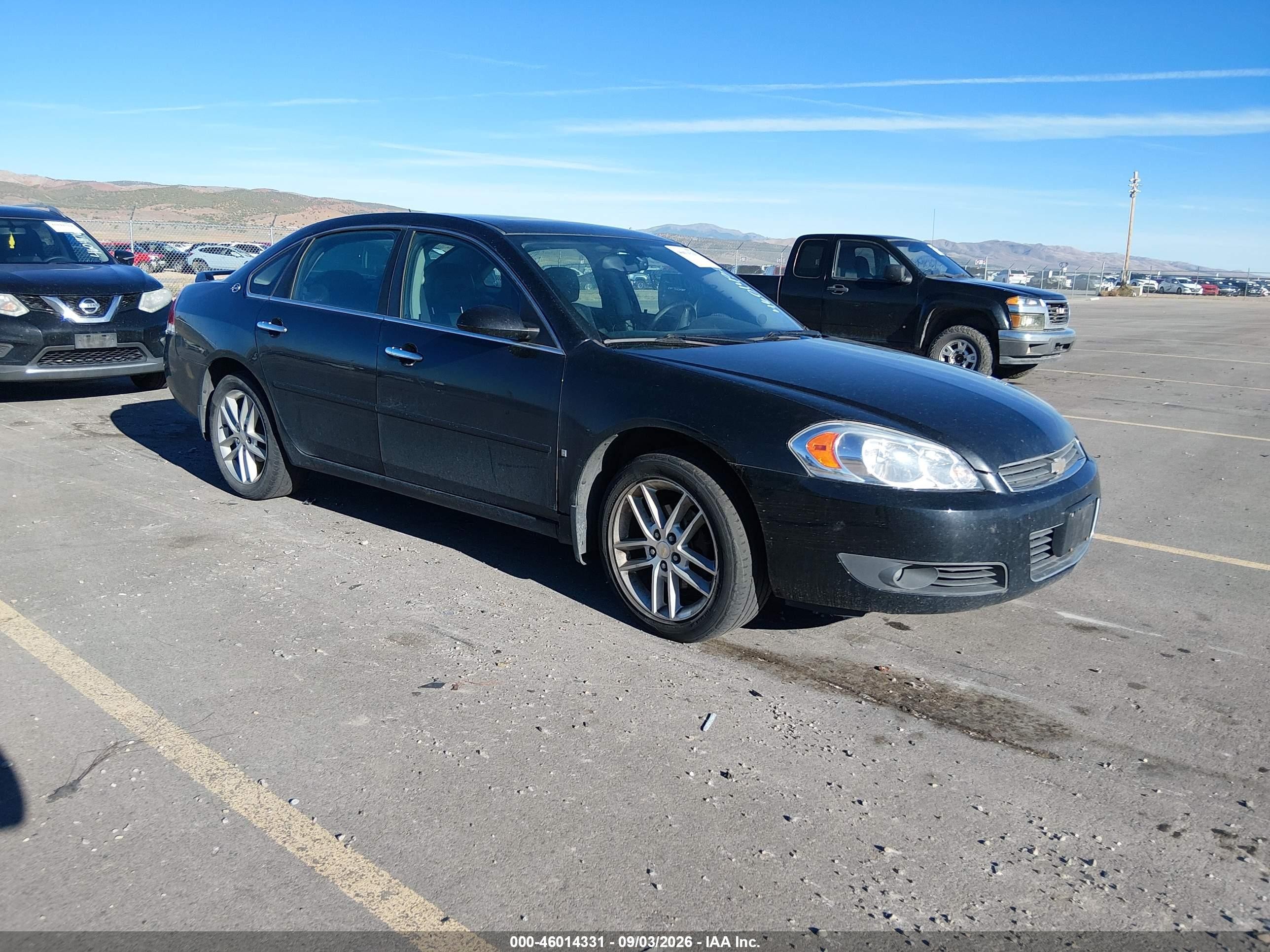 2008 Chevrolet Impala Ltz Black vin: 2G1WU583X89256280
