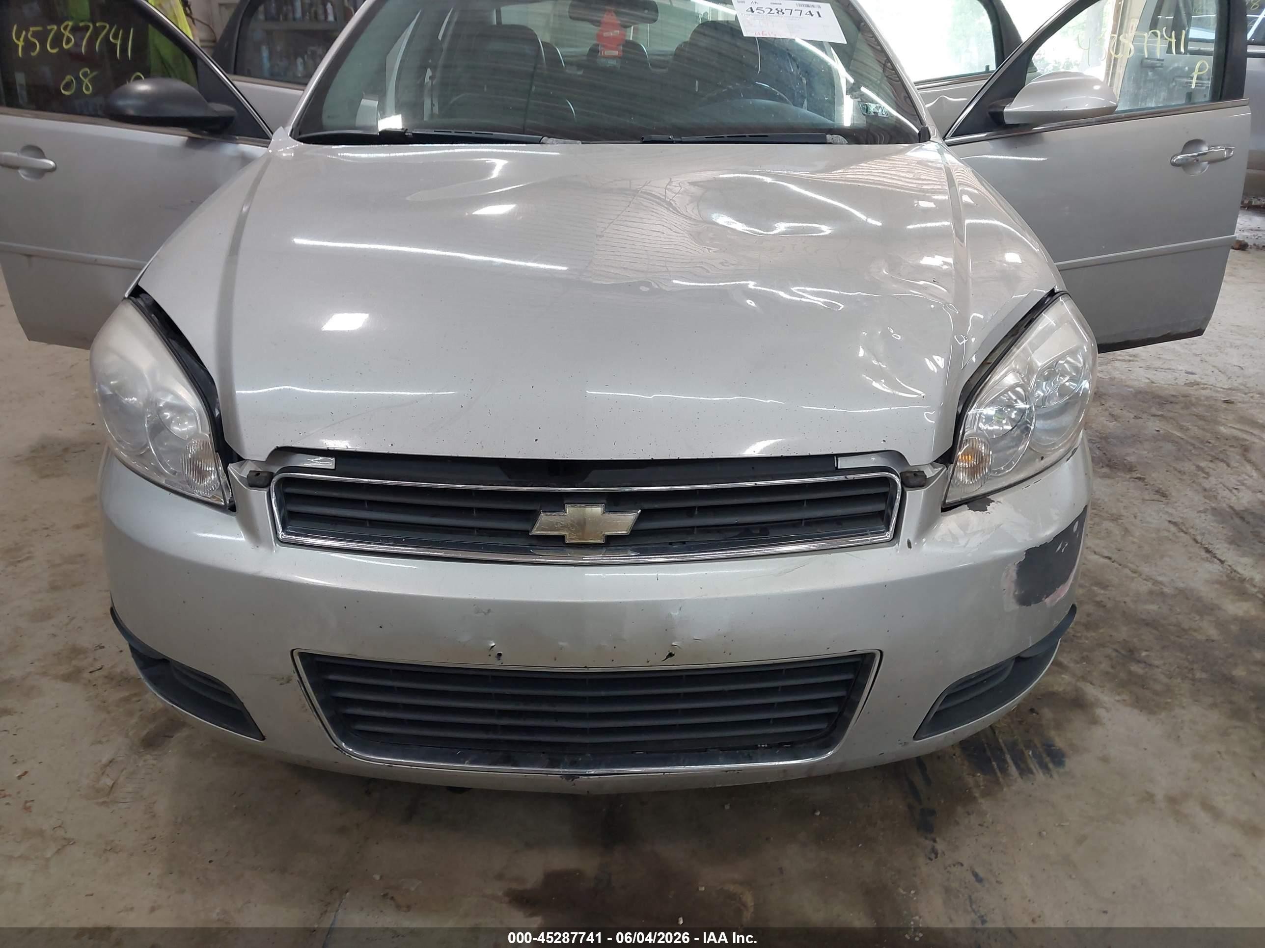 2008 Chevrolet Impala Ltz Silver vin: 2G1WU583X89276240