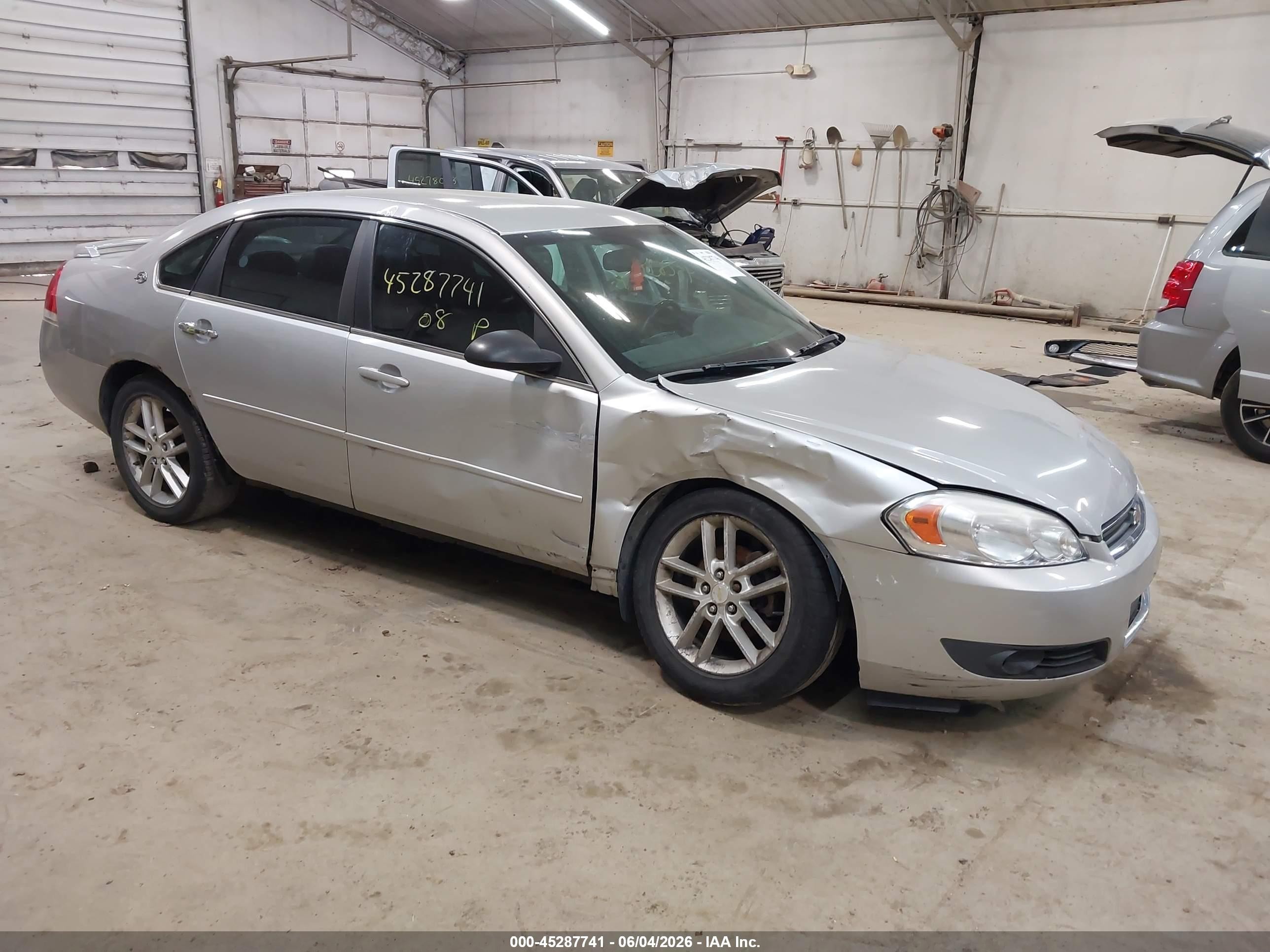 2008 Chevrolet Impala Ltz Silver vin: 2G1WU583X89276240