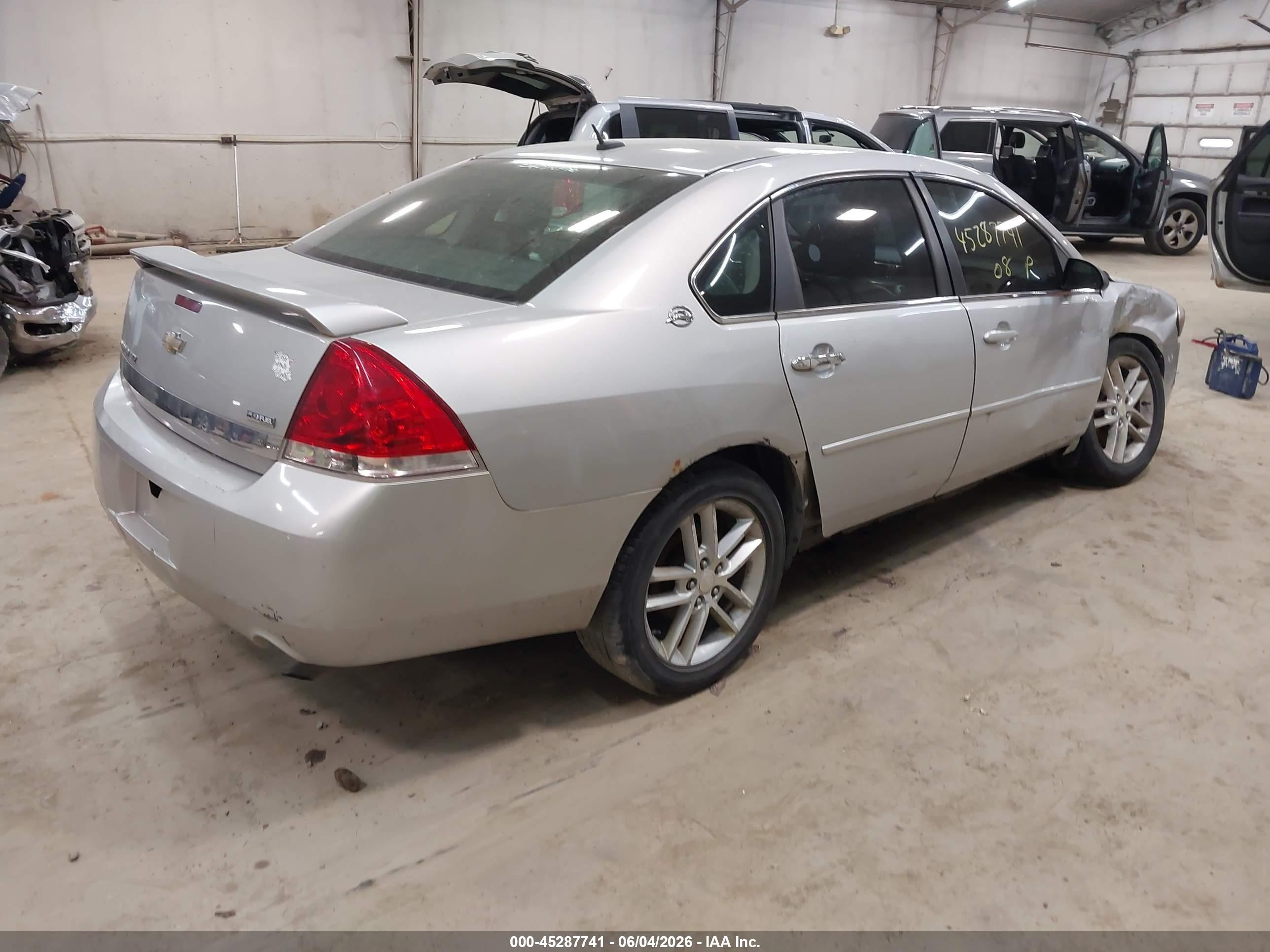 2008 Chevrolet Impala Ltz Silver vin: 2G1WU583X89276240