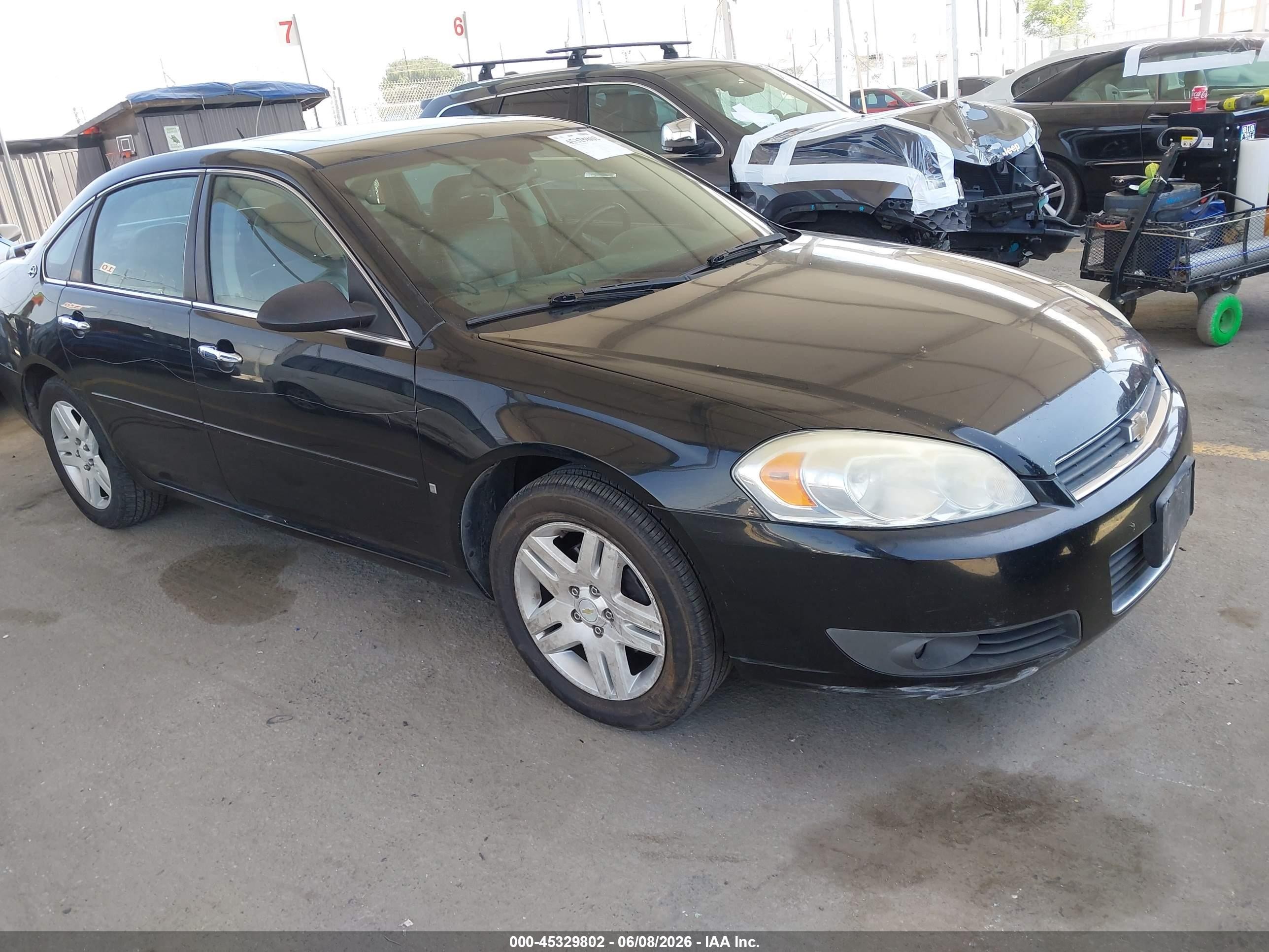 2007 Chevrolet Impala Ltz Black vin: 2G1WU58R079360991