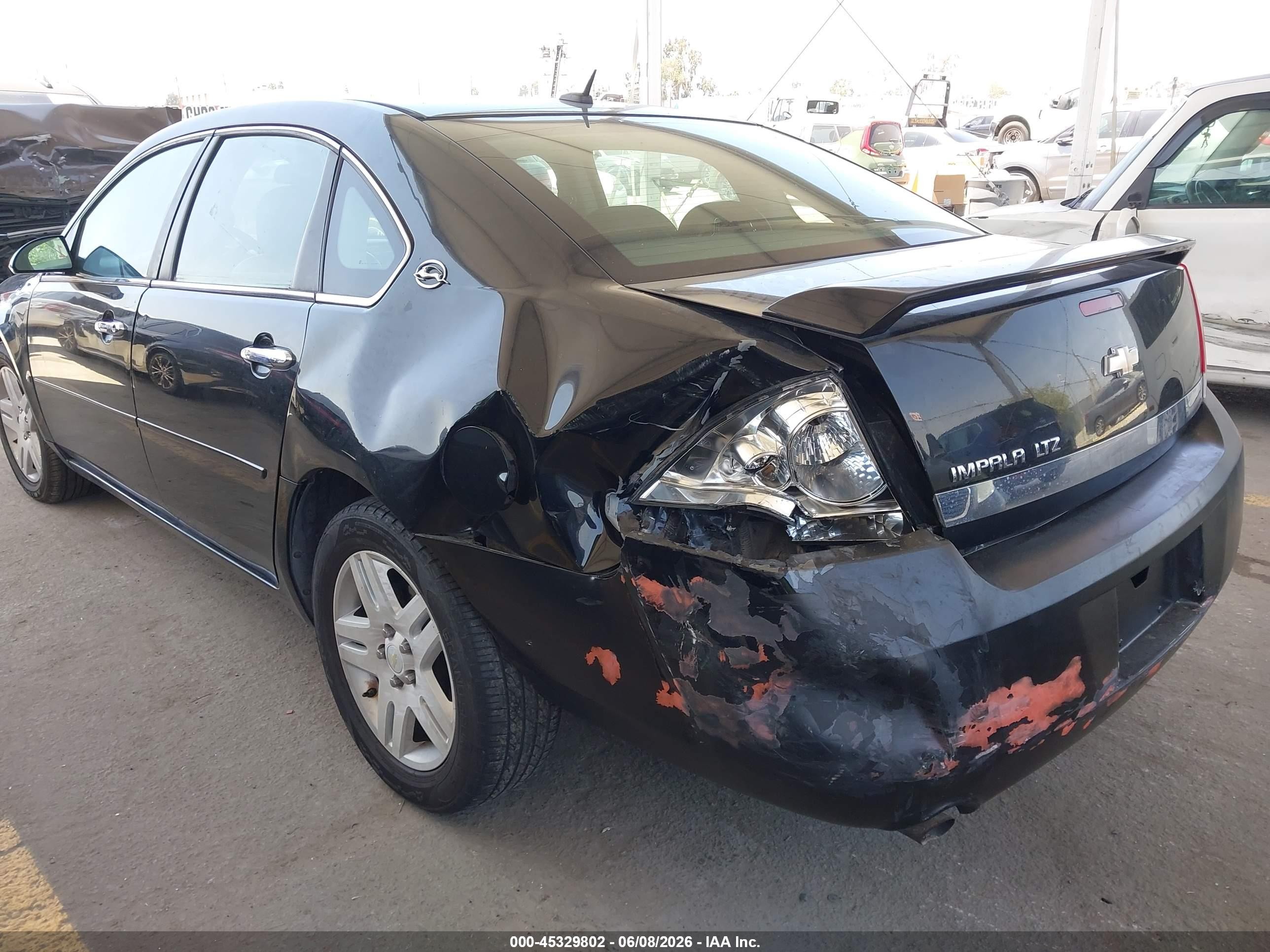 2007 Chevrolet Impala Ltz Black vin: 2G1WU58R079360991