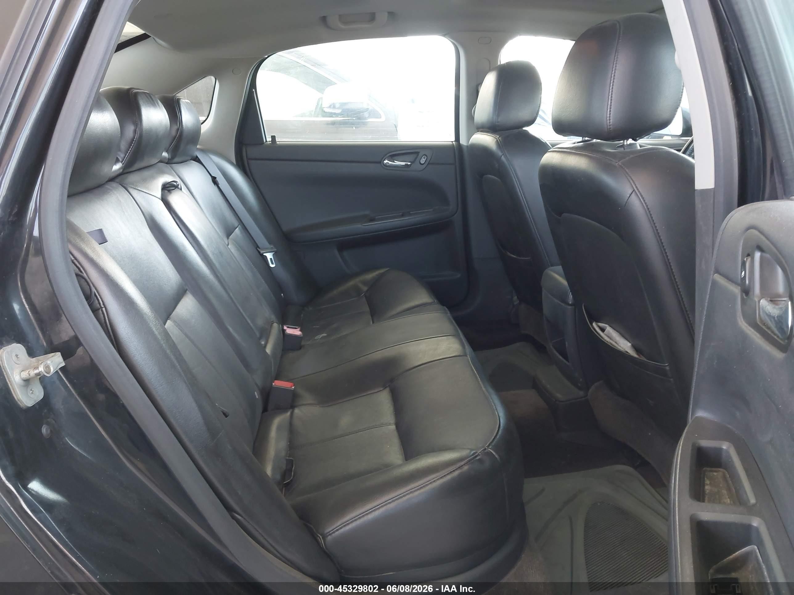 2007 Chevrolet Impala Ltz Black vin: 2G1WU58R079360991