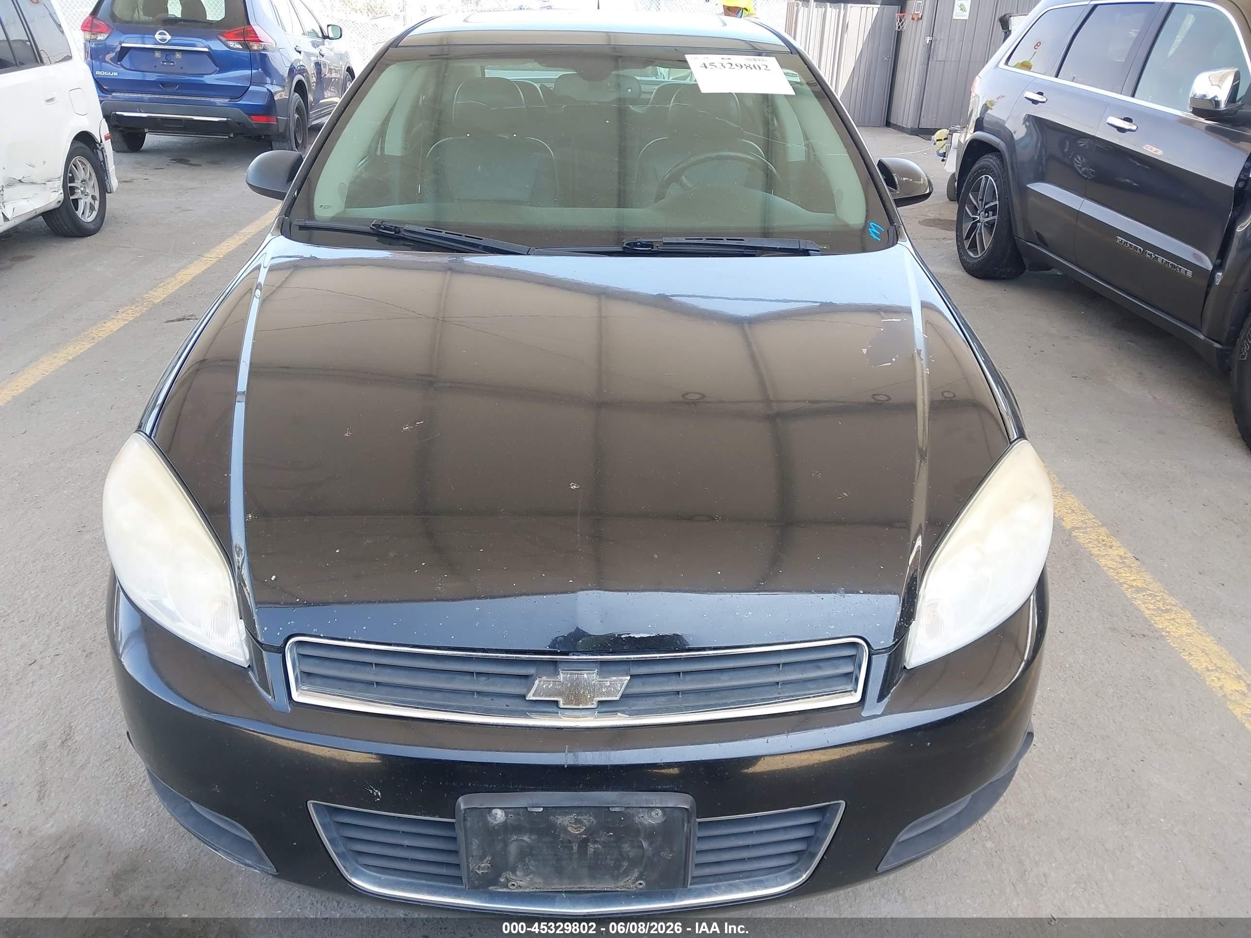 2007 Chevrolet Impala Ltz Black vin: 2G1WU58R079360991