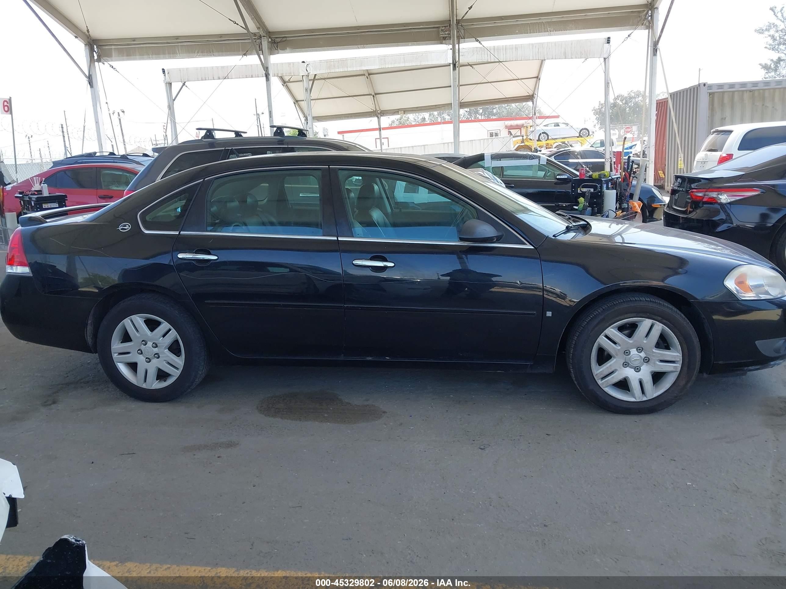 2007 Chevrolet Impala Ltz Black vin: 2G1WU58R079360991