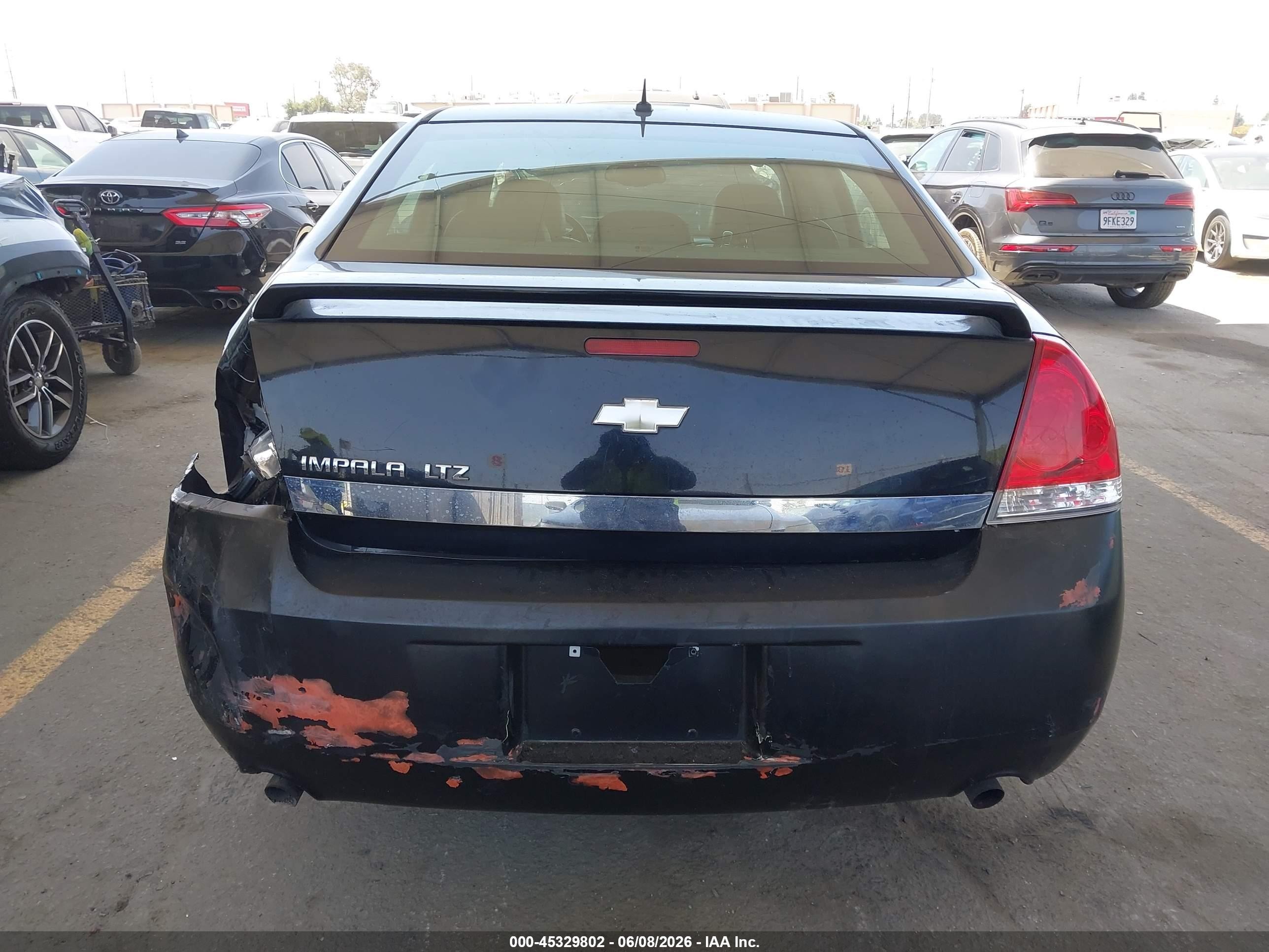2007 Chevrolet Impala Ltz Black vin: 2G1WU58R079360991
