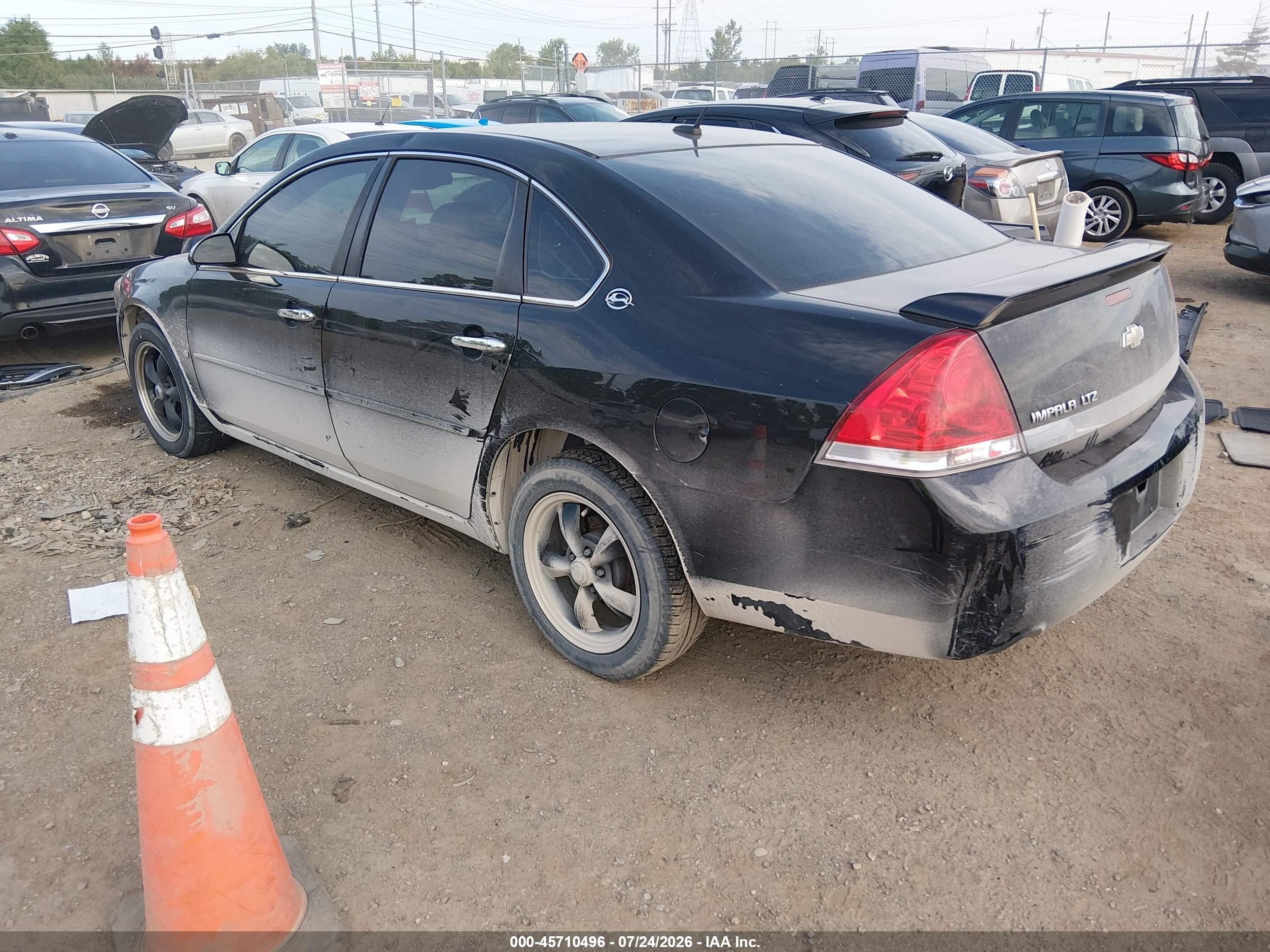 2007 Chevrolet Impala Ltz Black vin: 2G1WU58R079401863