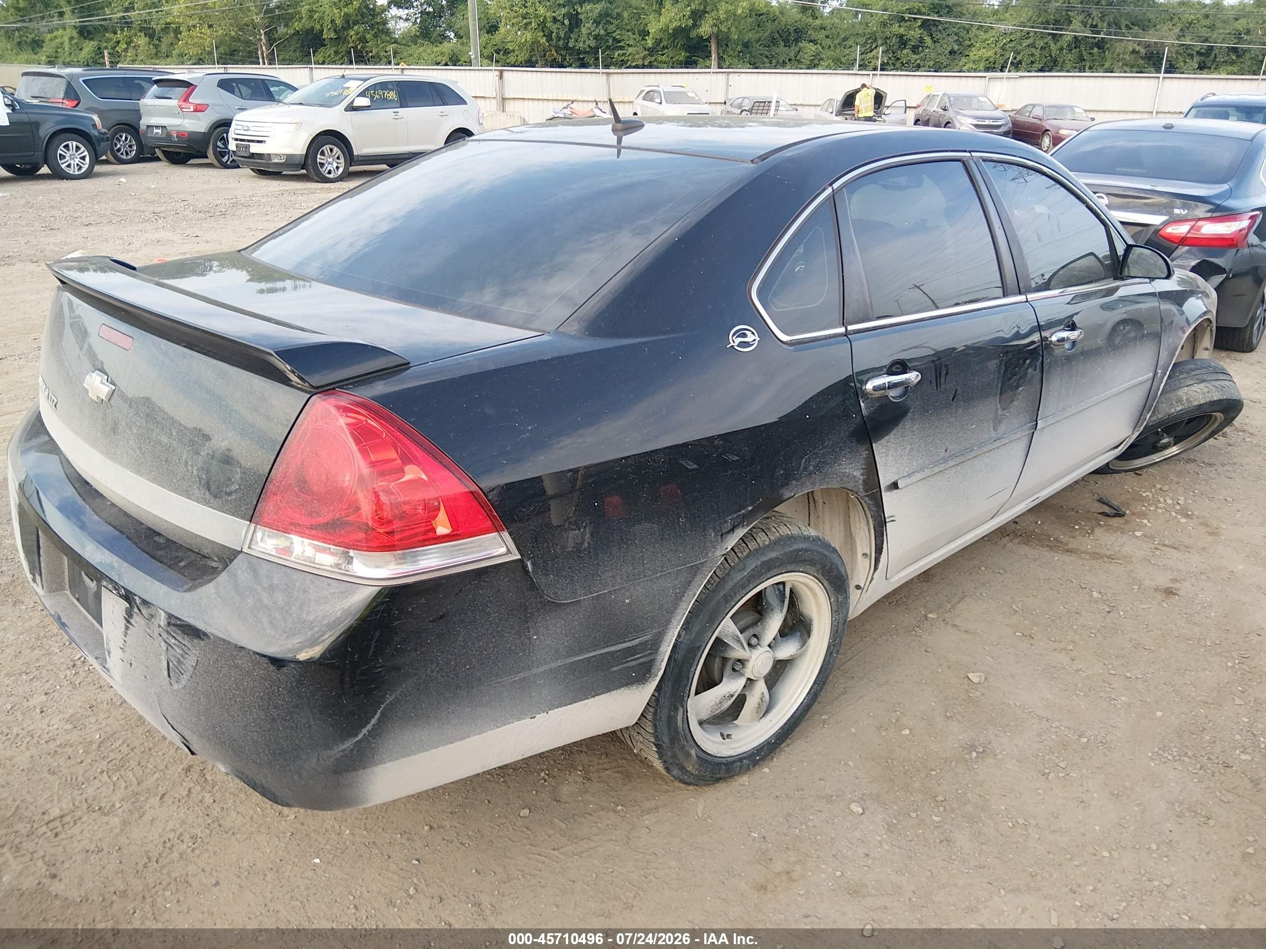 2007 Chevrolet Impala Ltz Black vin: 2G1WU58R079401863