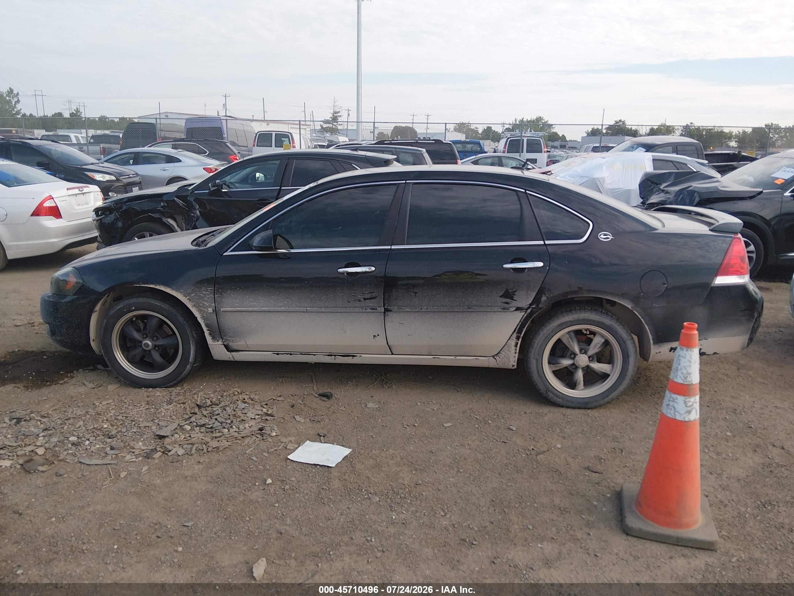 2007 Chevrolet Impala Ltz Black vin: 2G1WU58R079401863
