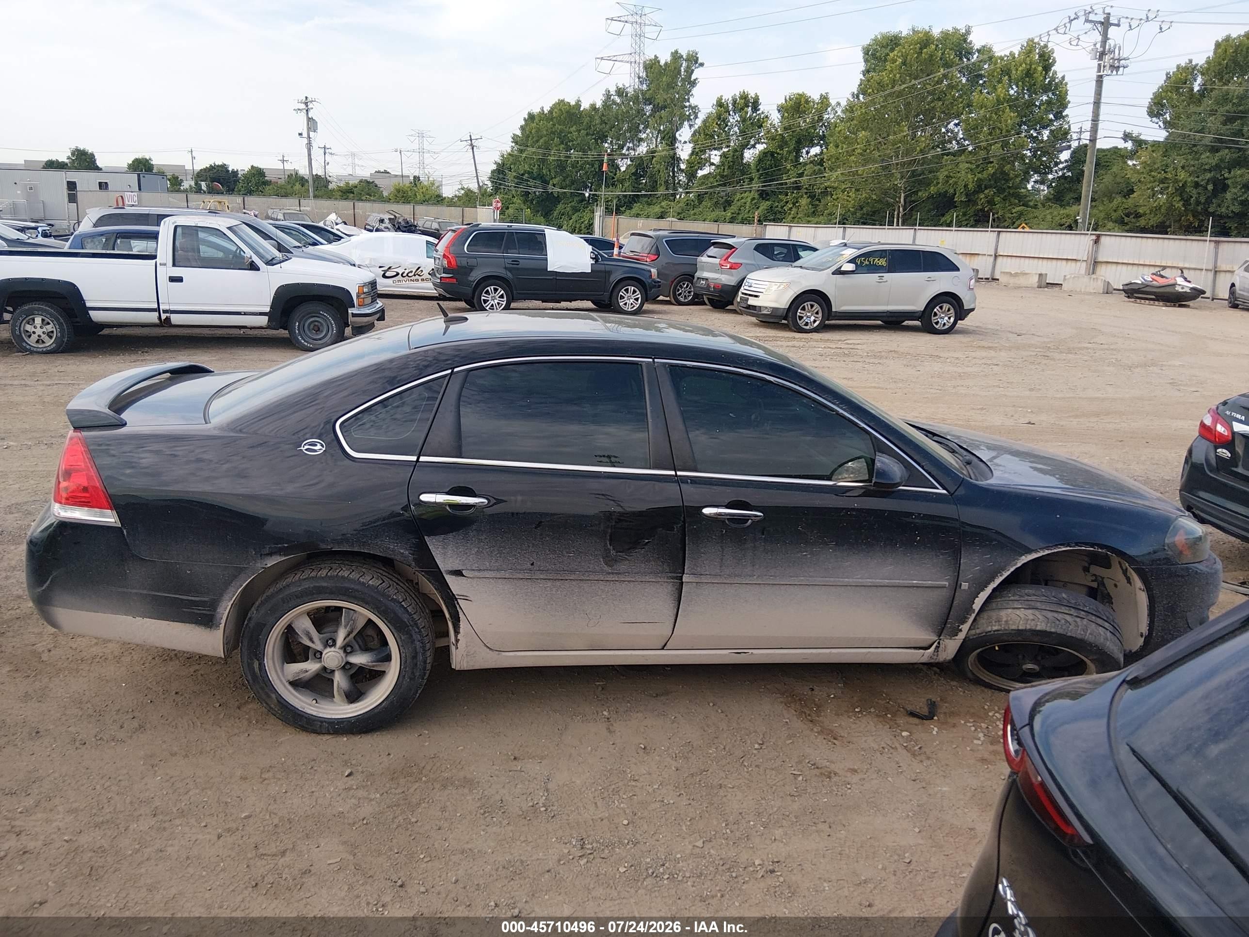 2007 Chevrolet Impala Ltz Black vin: 2G1WU58R079401863