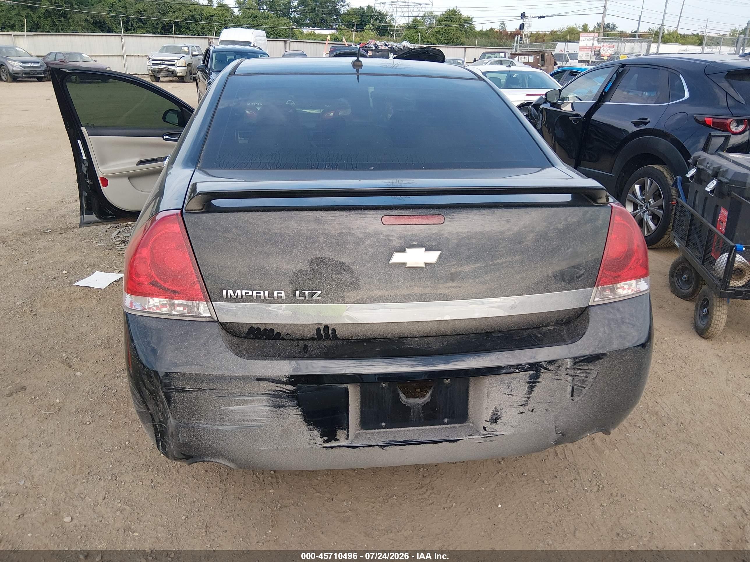 2007 Chevrolet Impala Ltz Black vin: 2G1WU58R079401863