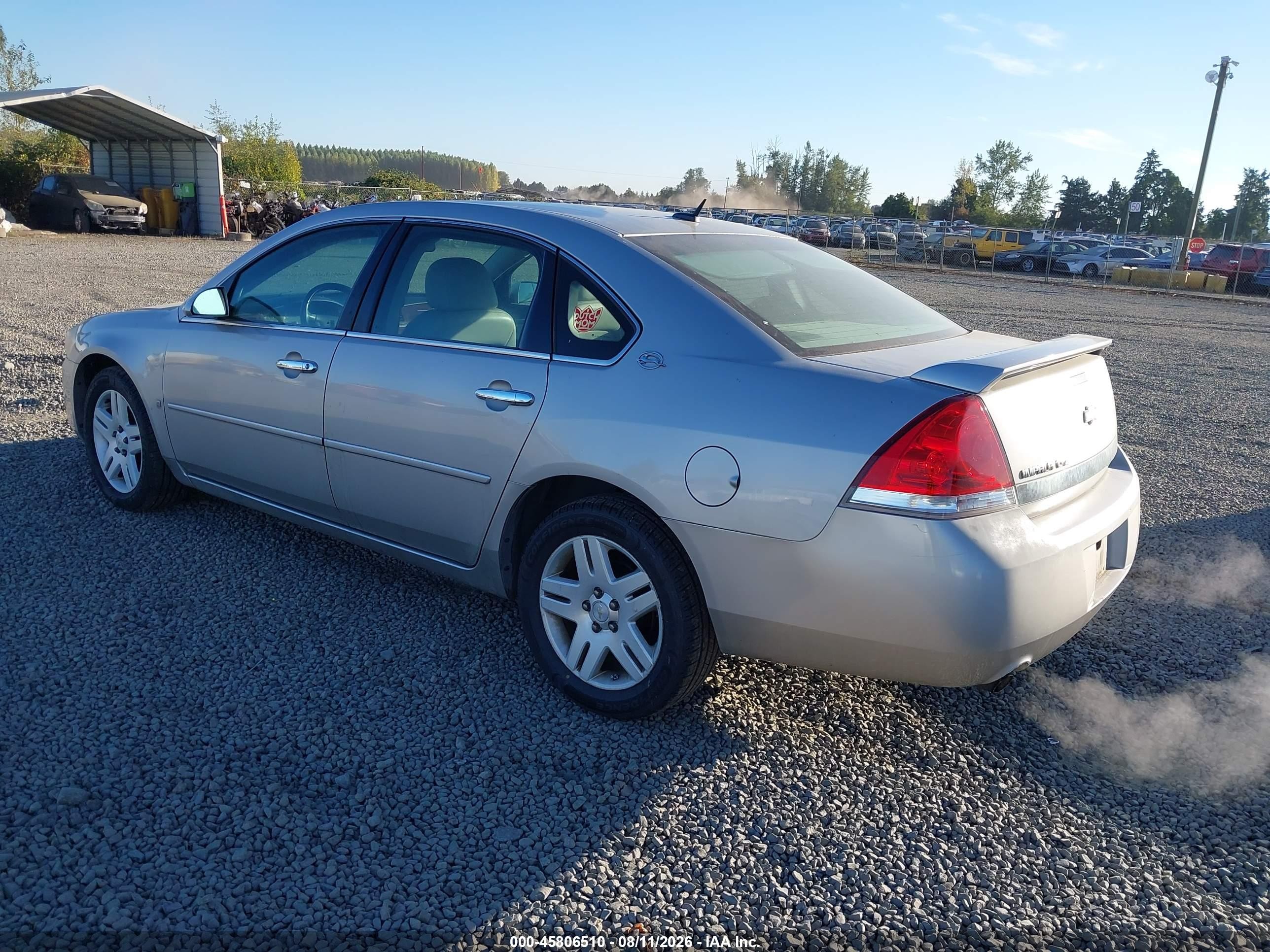 2007 Chevrolet Impala Ltz Silver vin: 2G1WU58R279153650