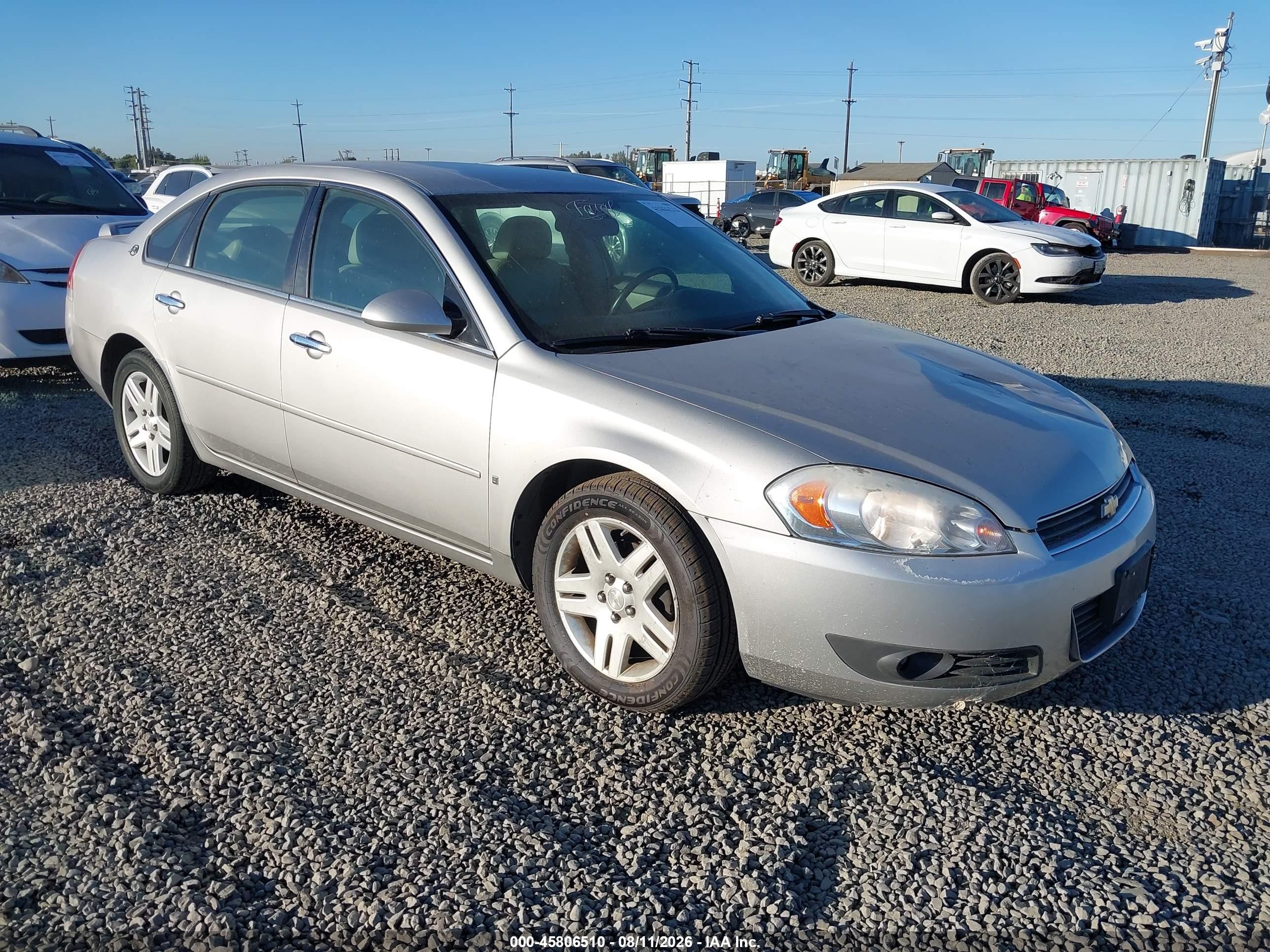 2007 Chevrolet Impala Ltz Silver vin: 2G1WU58R279153650