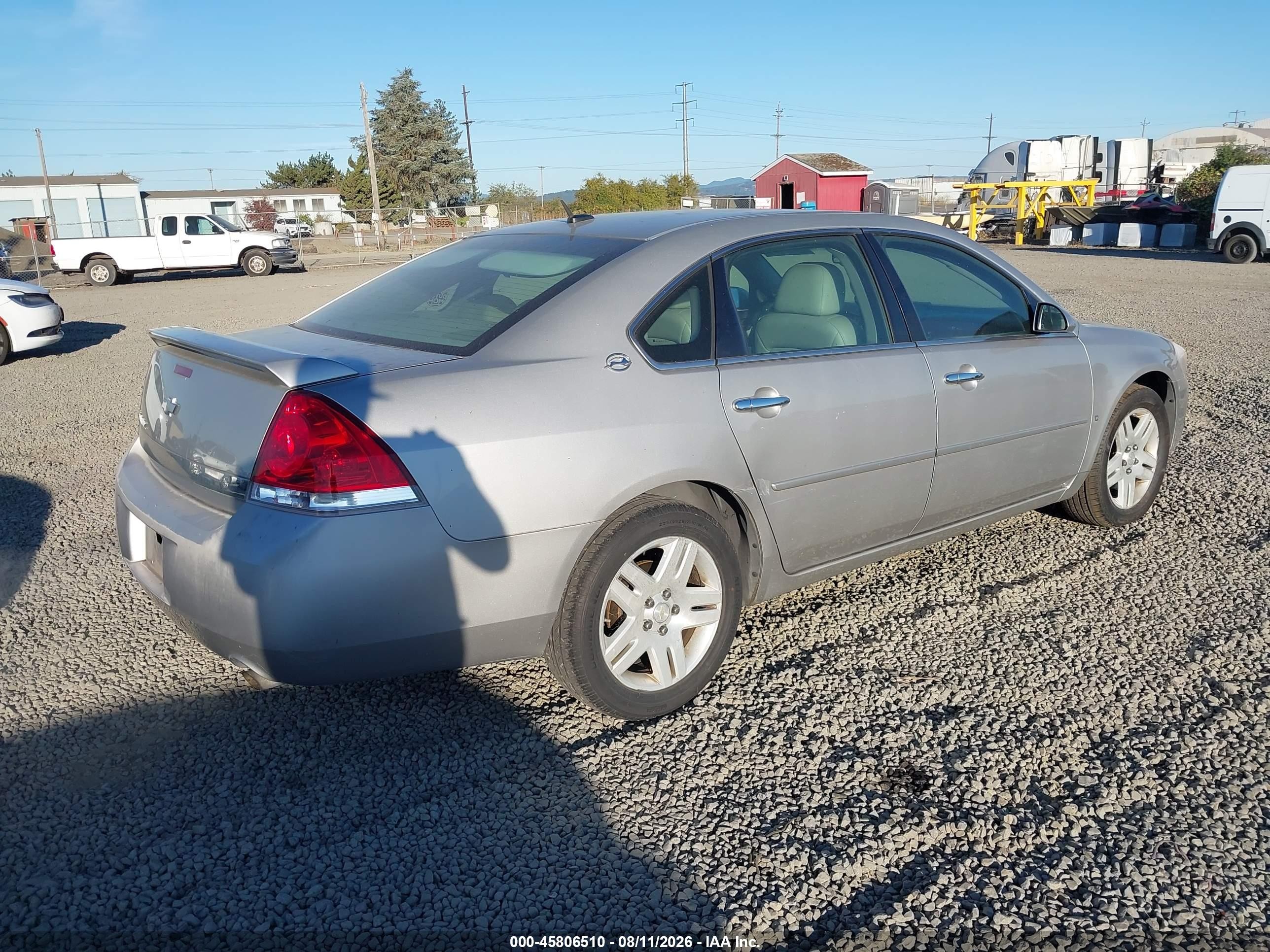 2007 Chevrolet Impala Ltz Silver vin: 2G1WU58R279153650