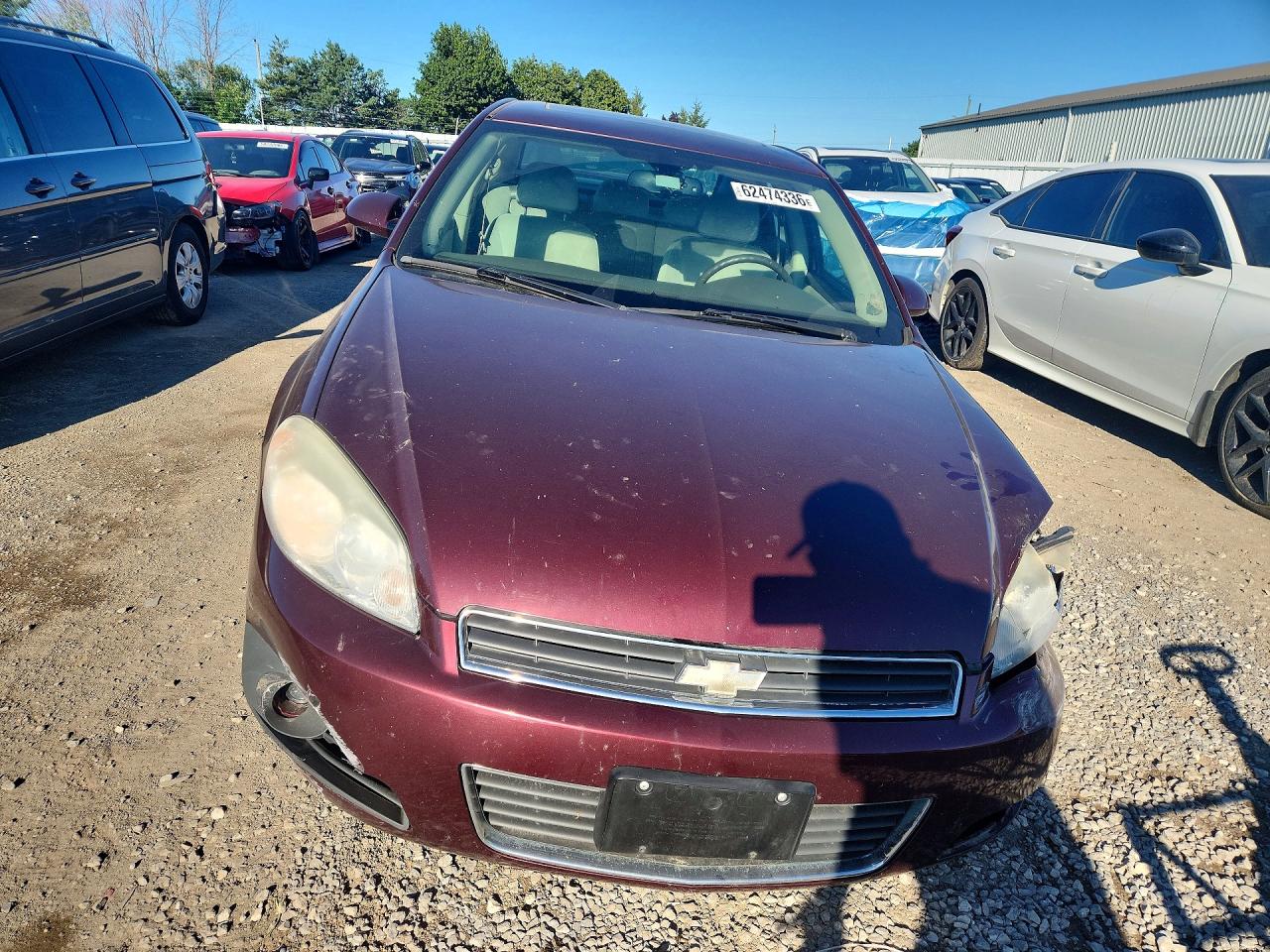 2007 Chevrolet Impala Ltz Бордовый vin: 2G1WU58R379149932
