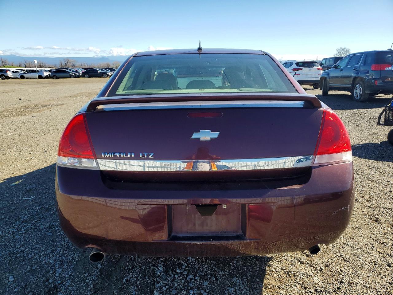 2007 Chevrolet Impala Ltz Burgundy vin: 2G1WU58R379269911