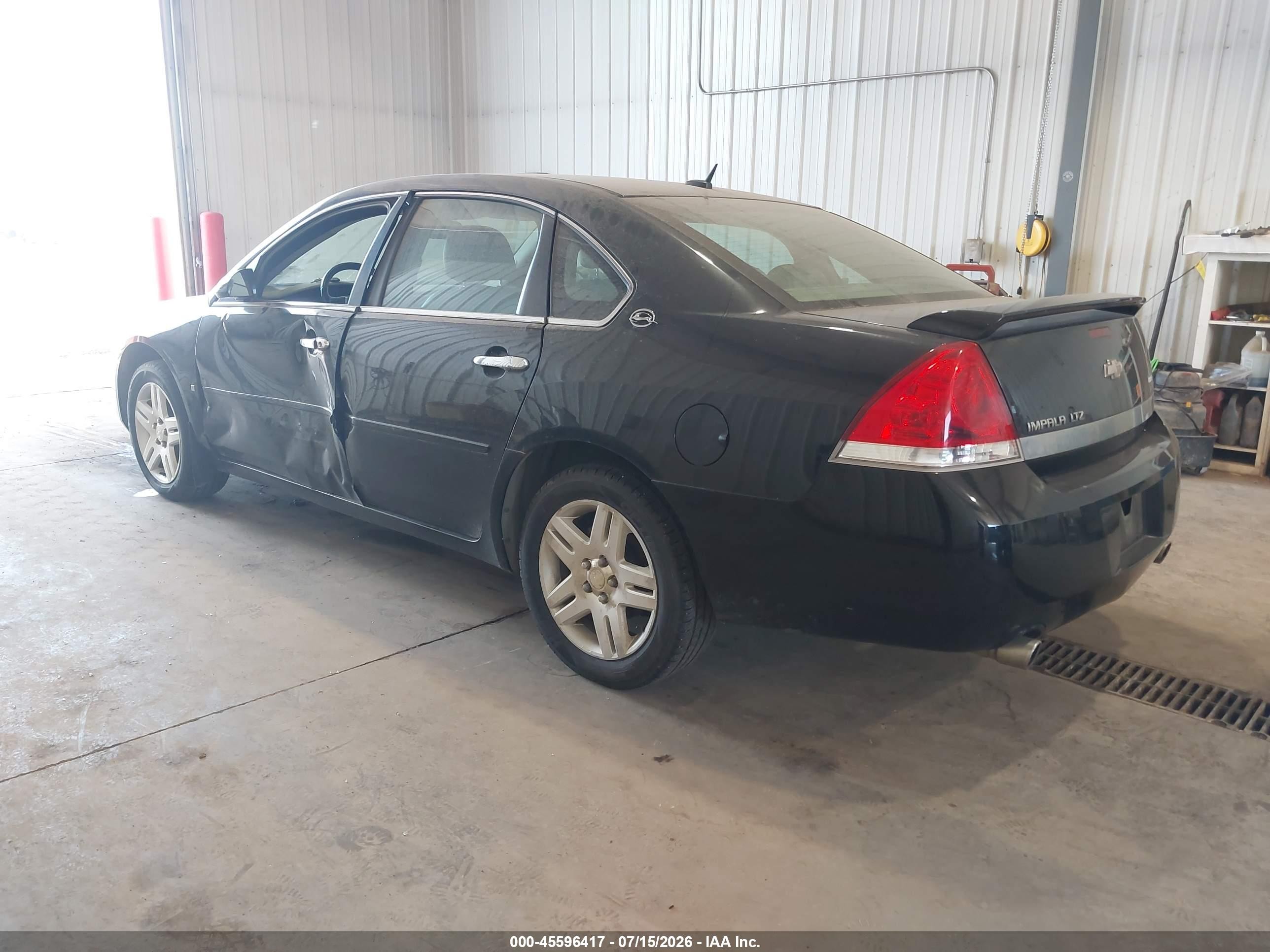 2007 Chevrolet Impala Ltz Black vin: 2G1WU58R379312076