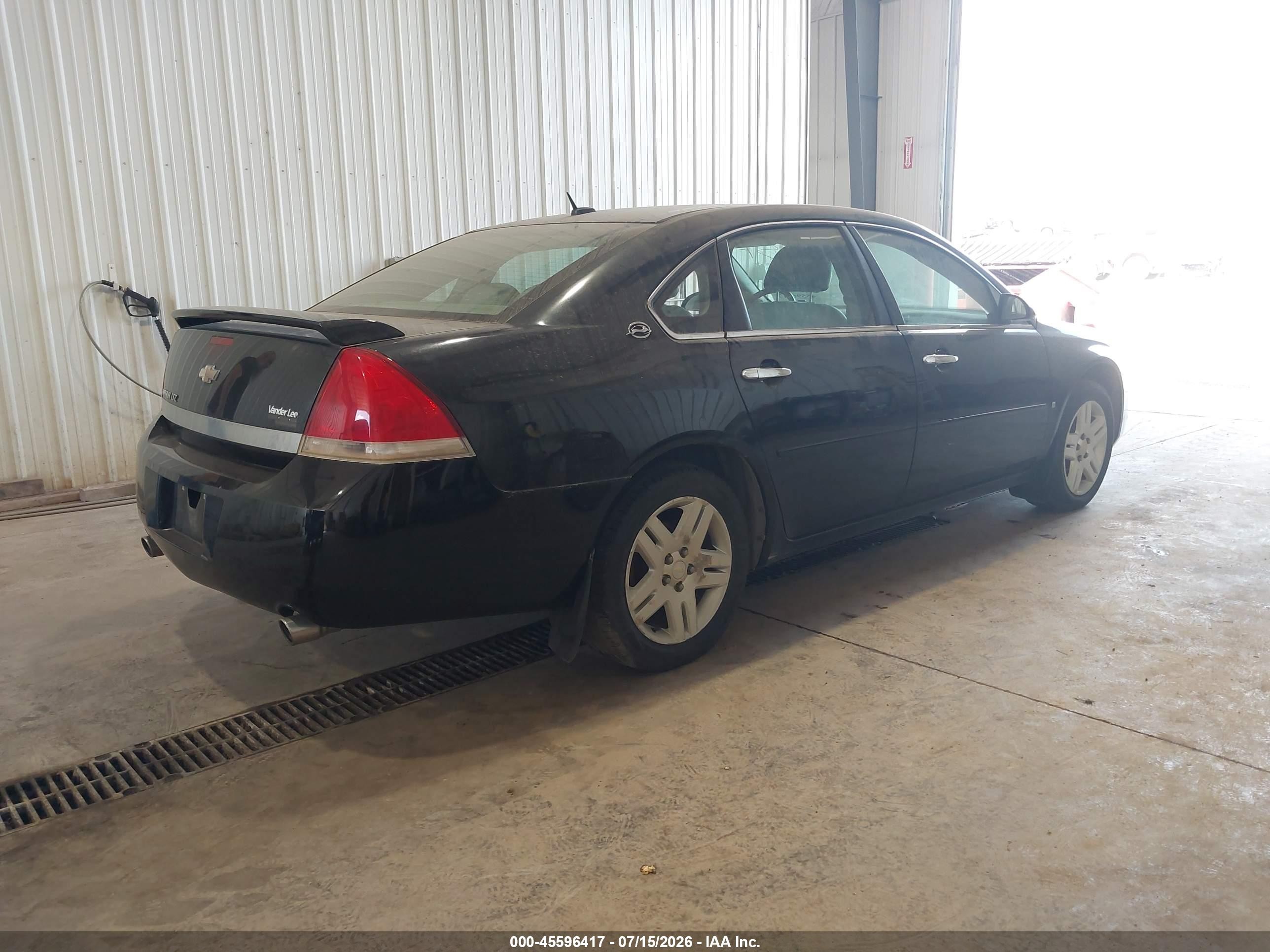 2007 Chevrolet Impala Ltz Black vin: 2G1WU58R379312076