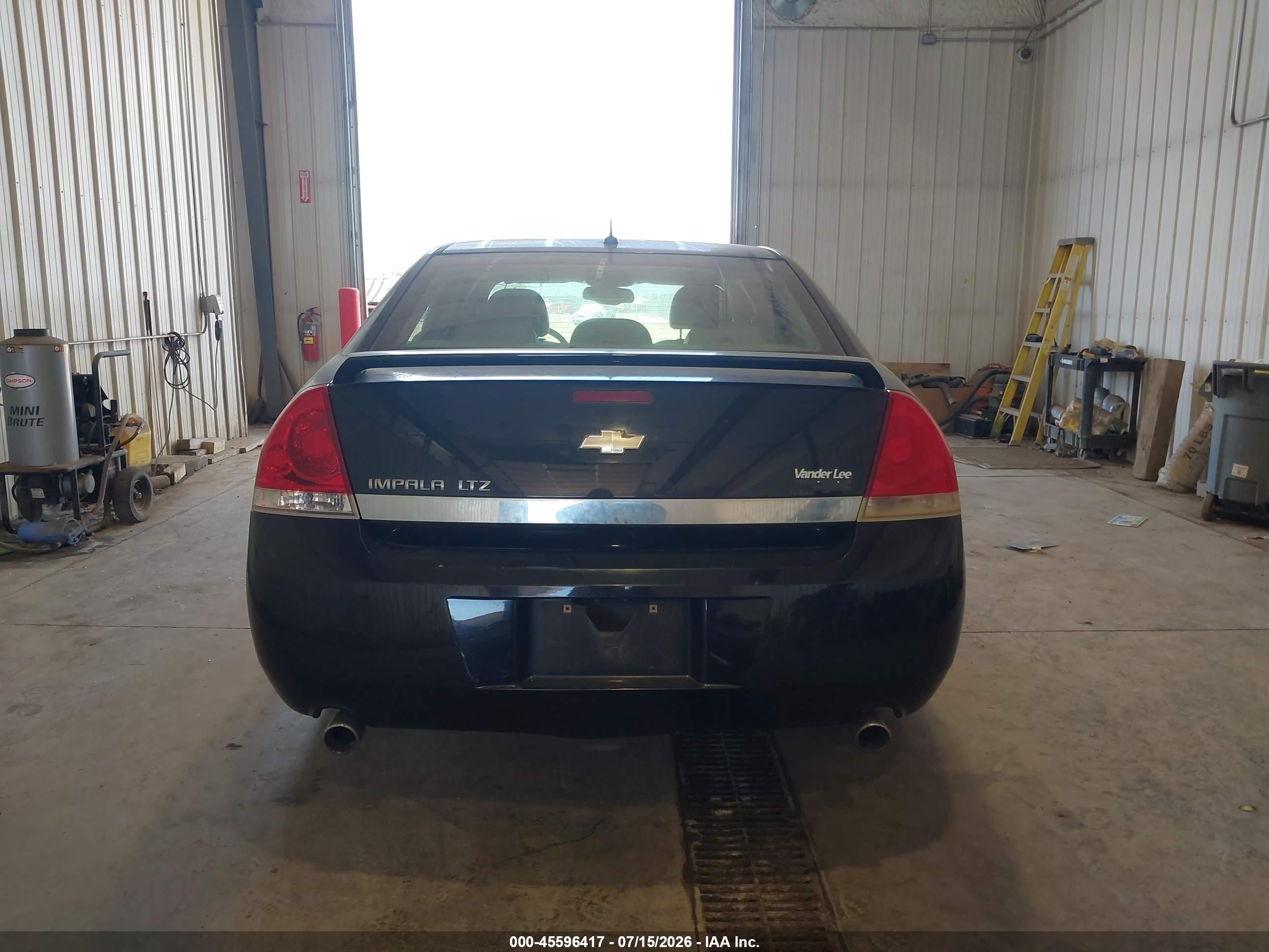 2007 Chevrolet Impala Ltz Black vin: 2G1WU58R379312076