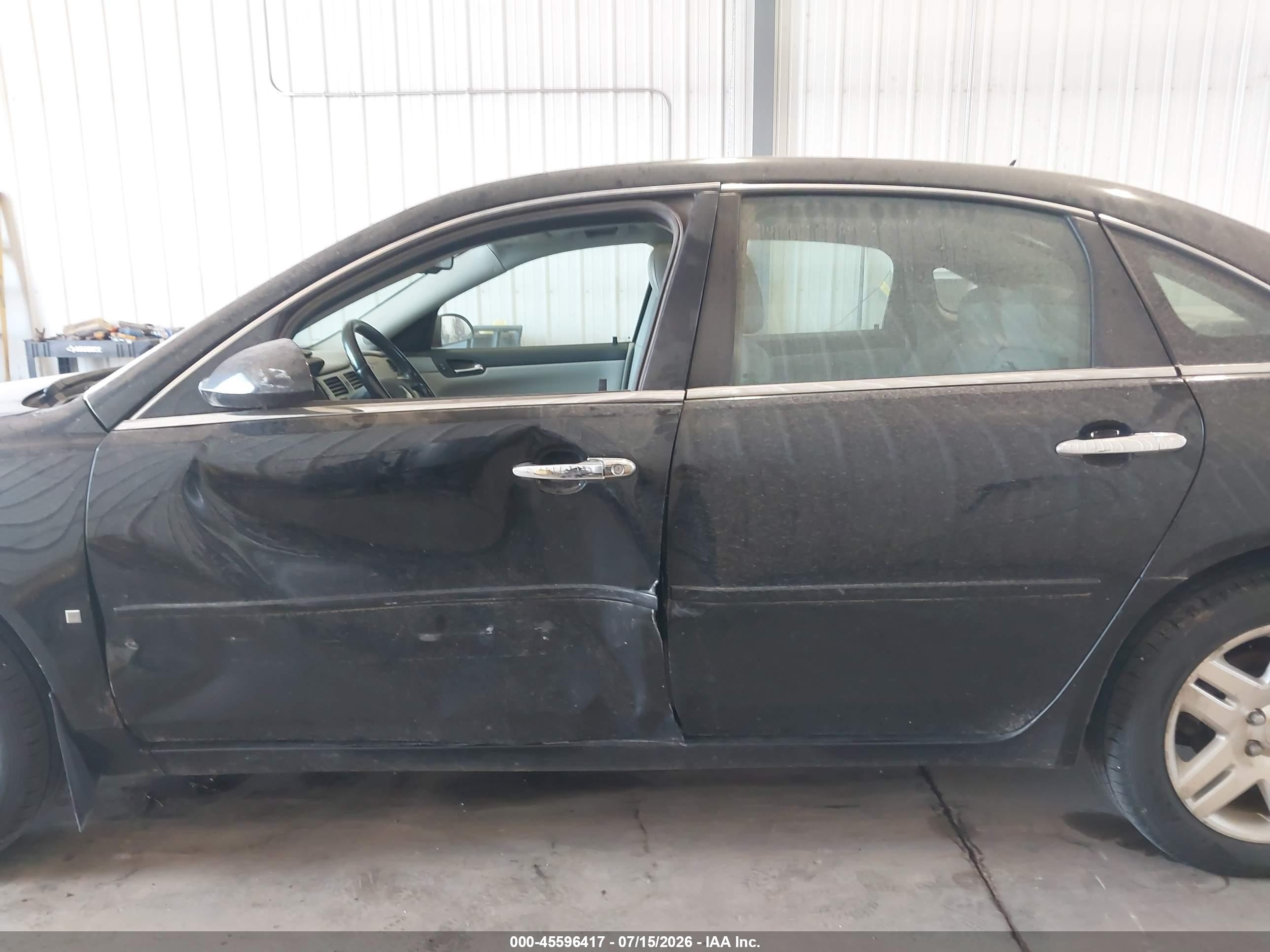 2007 Chevrolet Impala Ltz Black vin: 2G1WU58R379312076