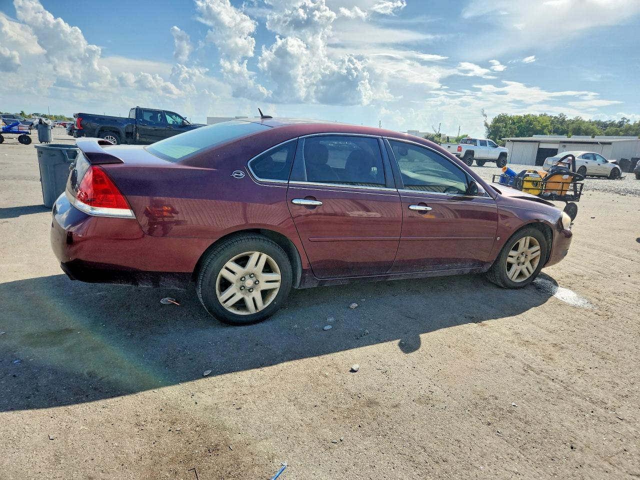 2007 Chevrolet Impala Ltz Burgundy vin: 2G1WU58R779297453