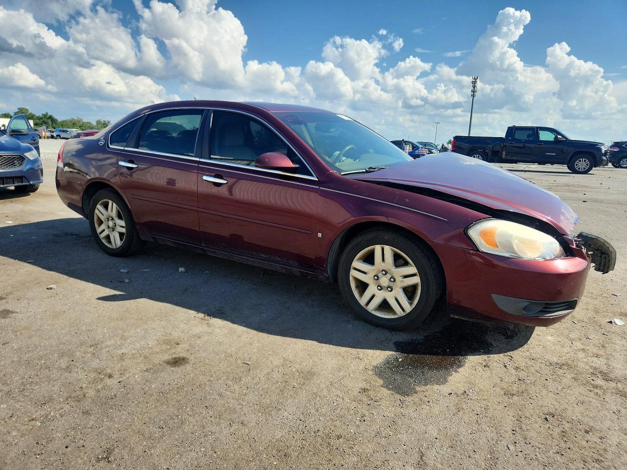 2007 Chevrolet Impala Ltz Burgundy vin: 2G1WU58R779297453