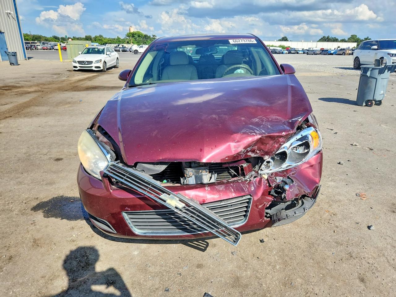2007 Chevrolet Impala Ltz Burgundy vin: 2G1WU58R779297453