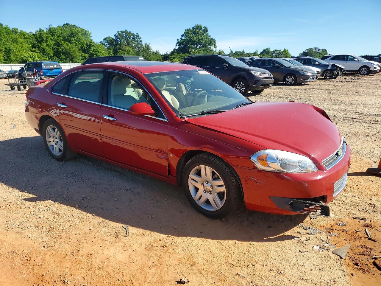 2007 Chevrolet Impala Ltz Red vin: 2G1WU58R979221958