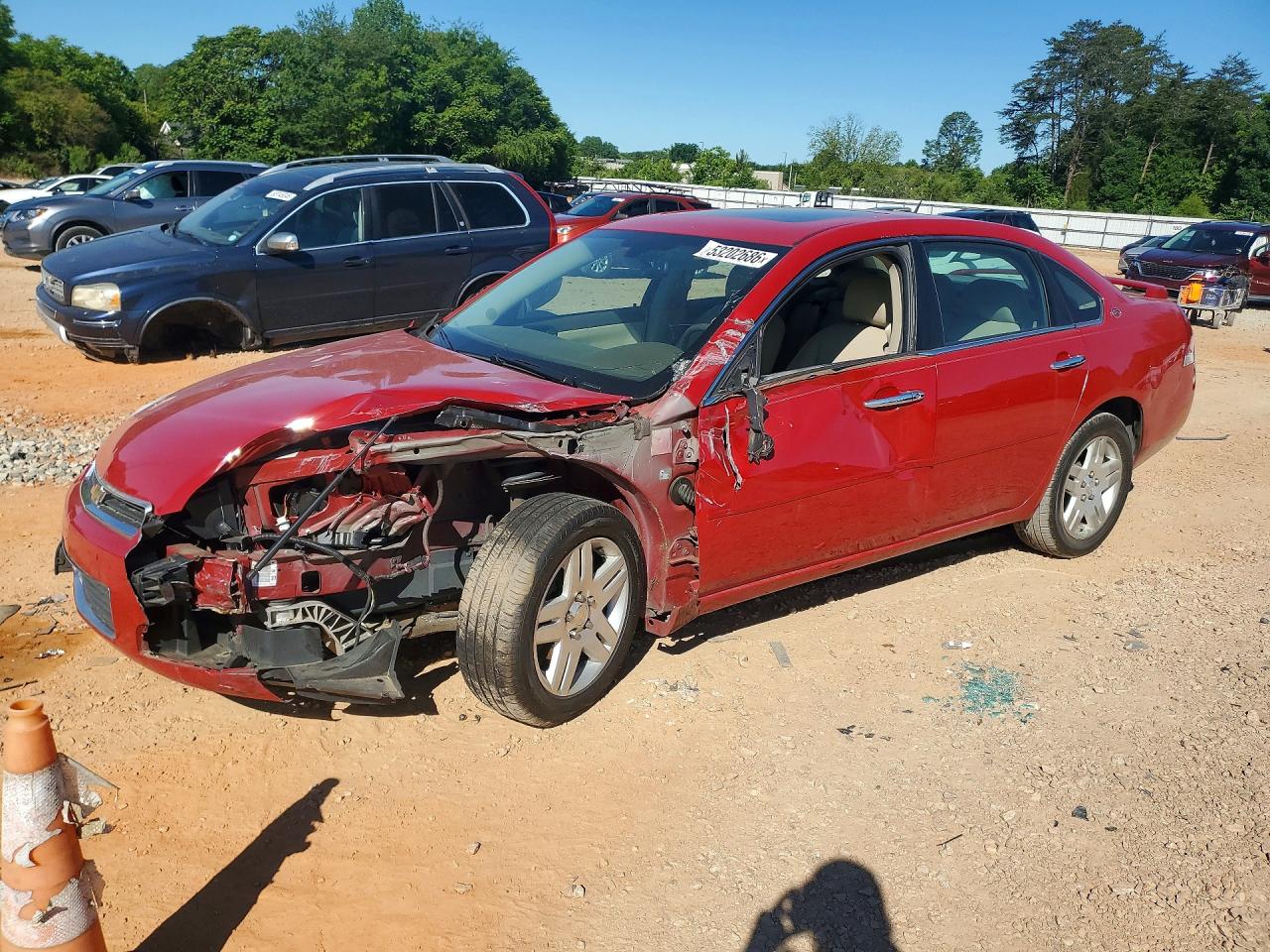 2007 Chevrolet Impala Ltz Red vin: 2G1WU58R979221958