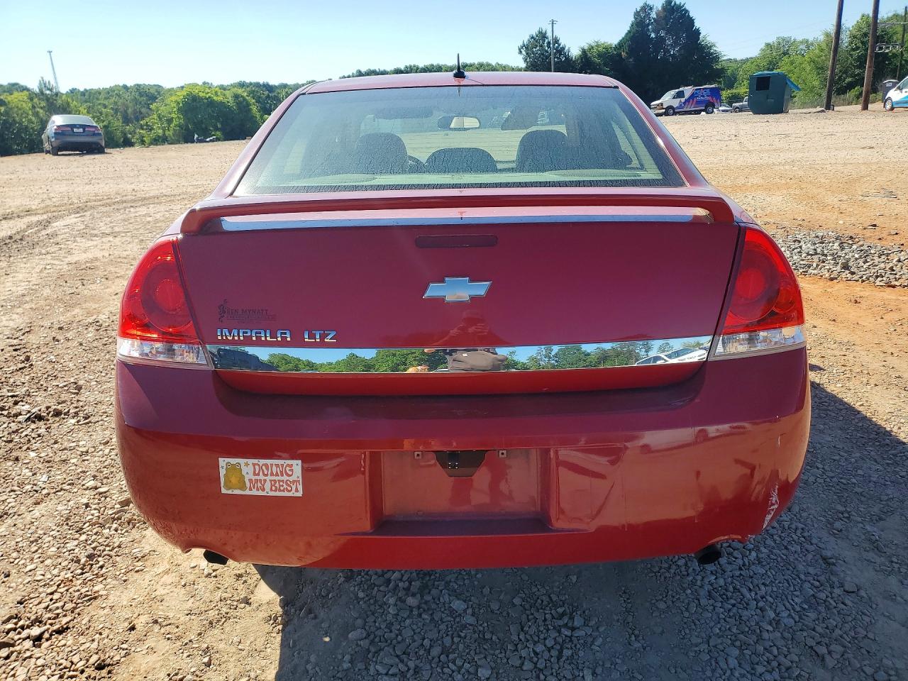 2007 Chevrolet Impala Ltz Red vin: 2G1WU58R979221958