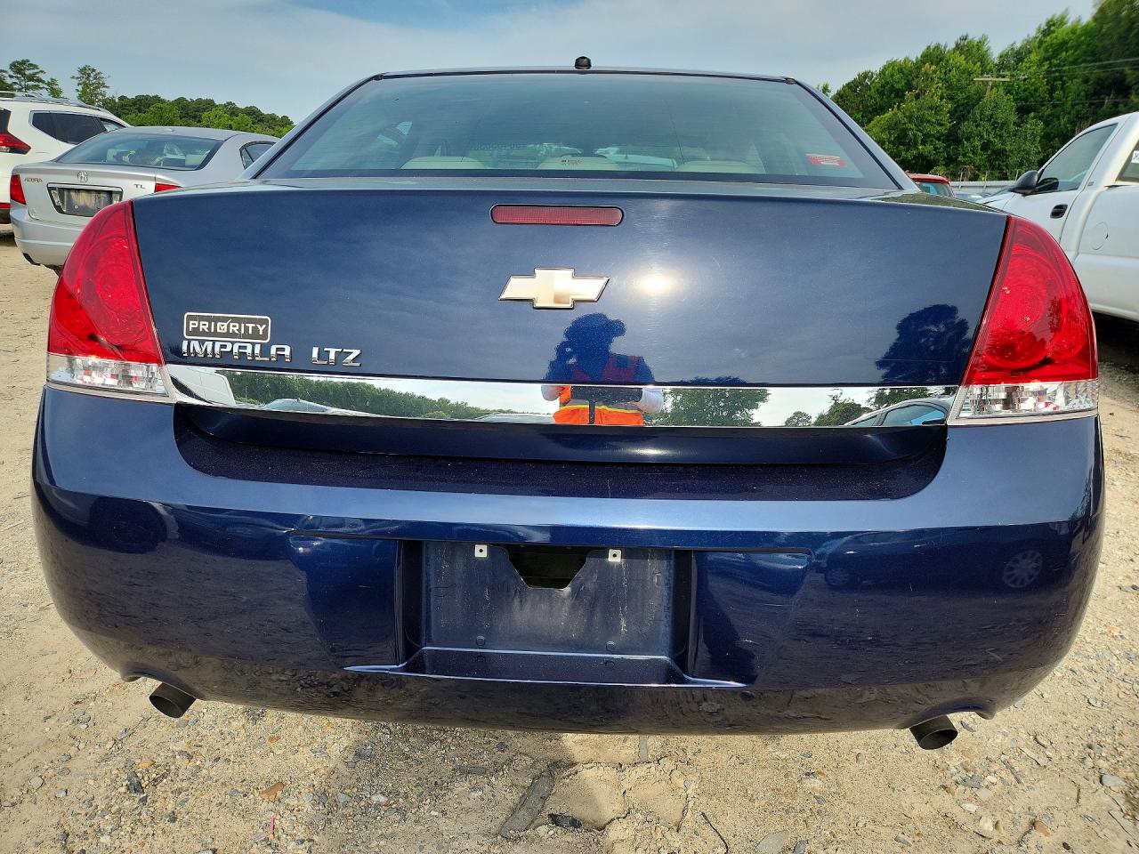 2007 Chevrolet Impala Ltz Синий vin: 2G1WU58RX79282767