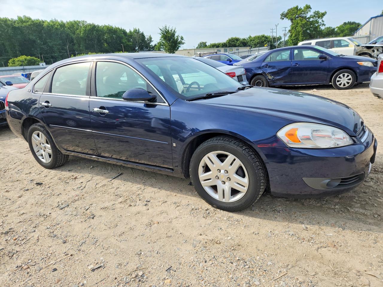 2007 Chevrolet Impala Ltz Синий vin: 2G1WU58RX79282767