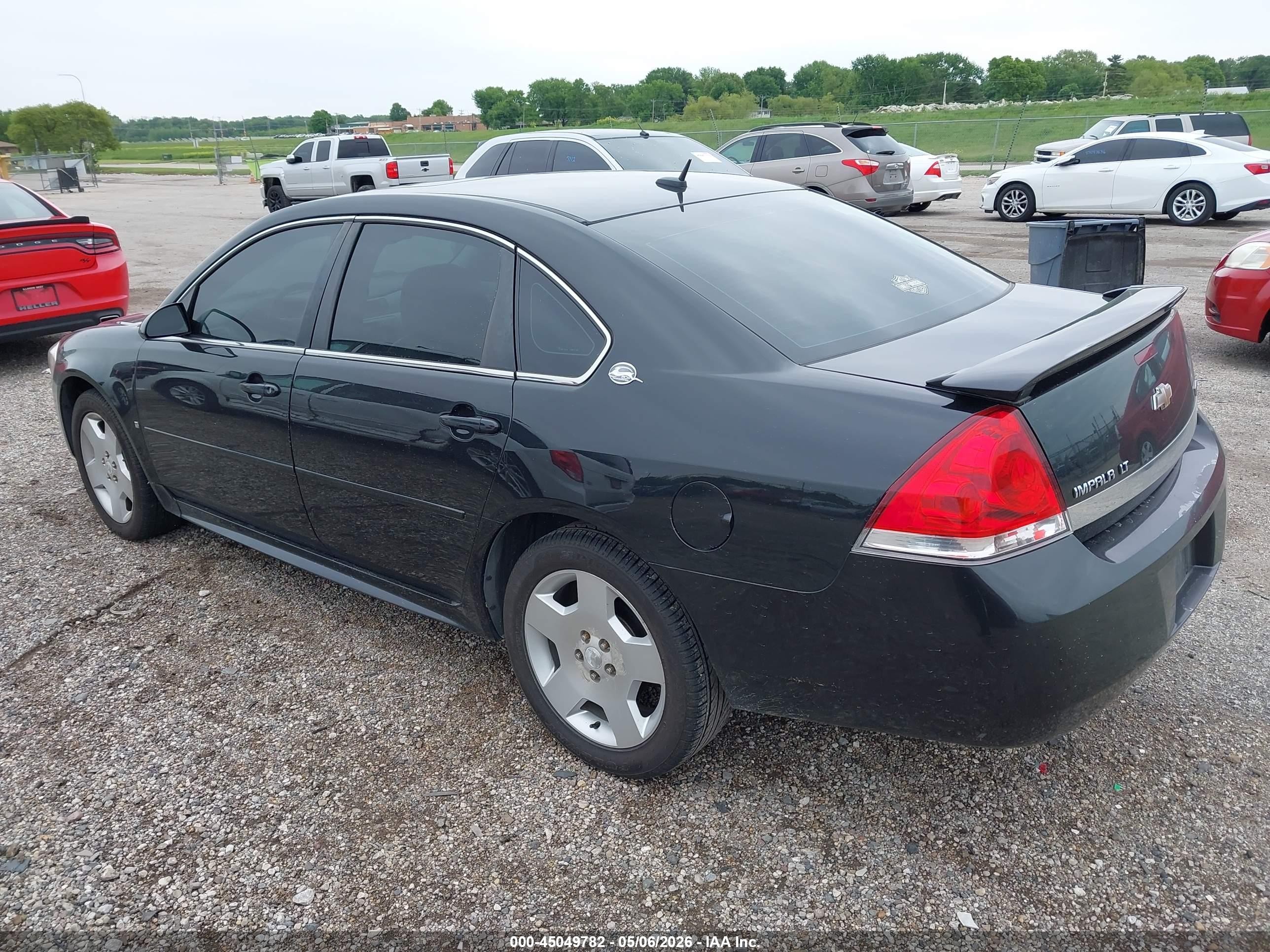 2008 Chevrolet Impala Lt Black vin: 2G1WV58KX81350923